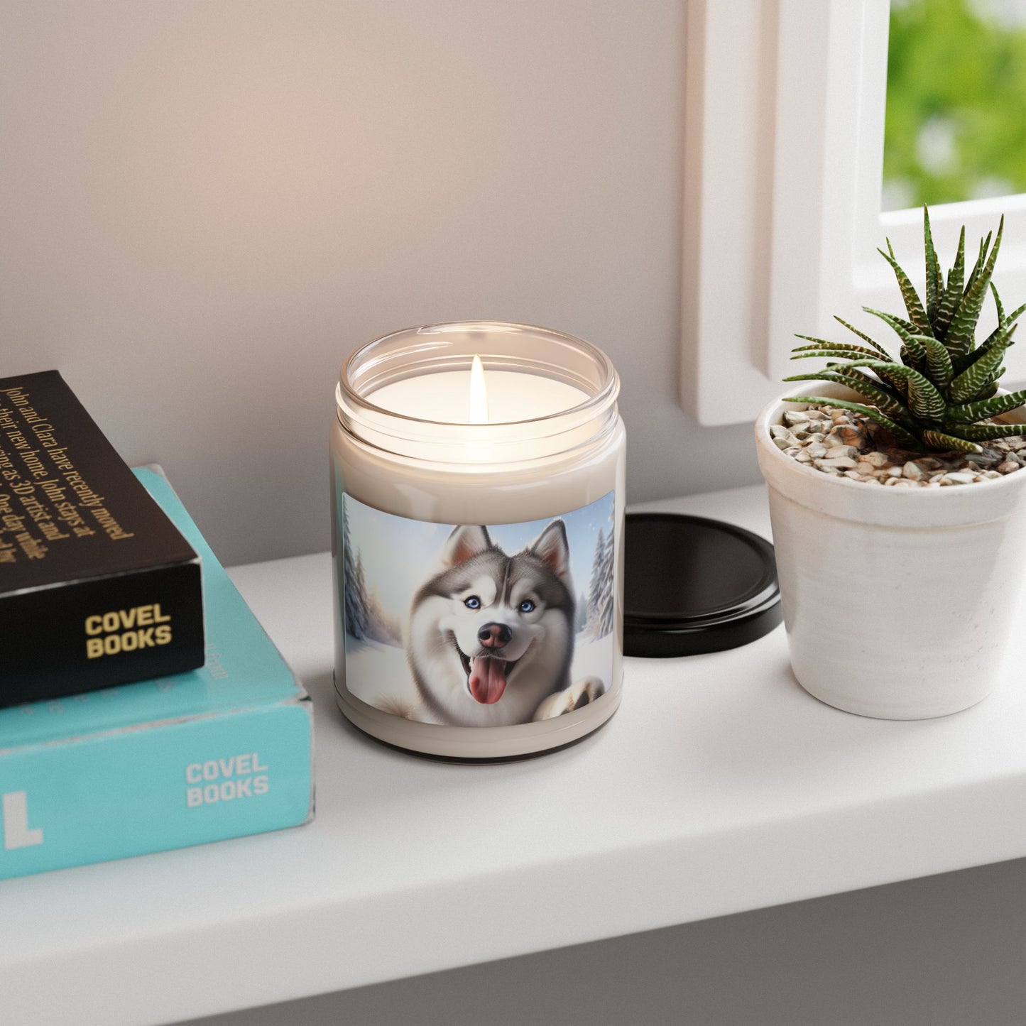 Siberian Husky- Scented Soy Candle, 9oz