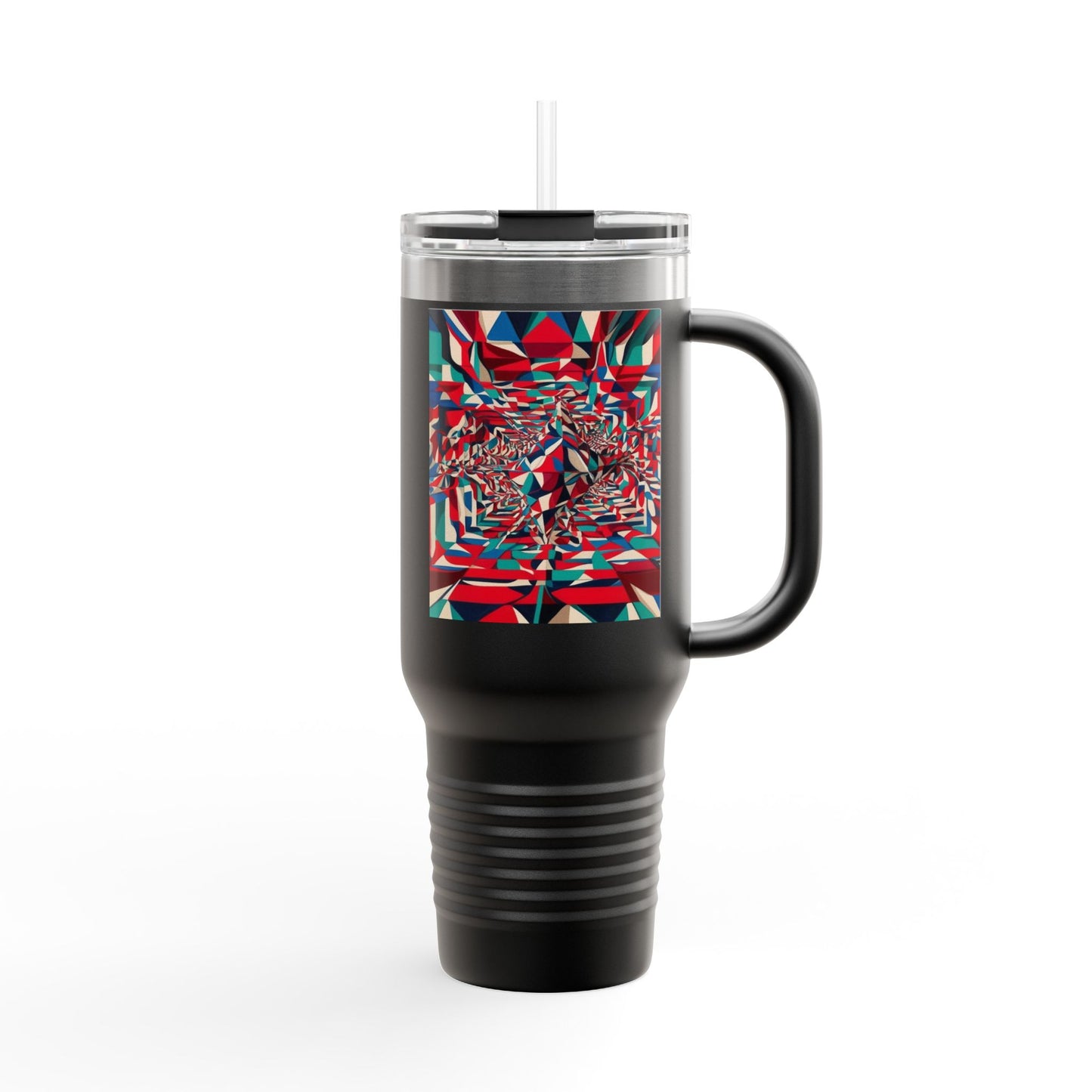 Optical Illusion Insulated Travel Mug, 40oz