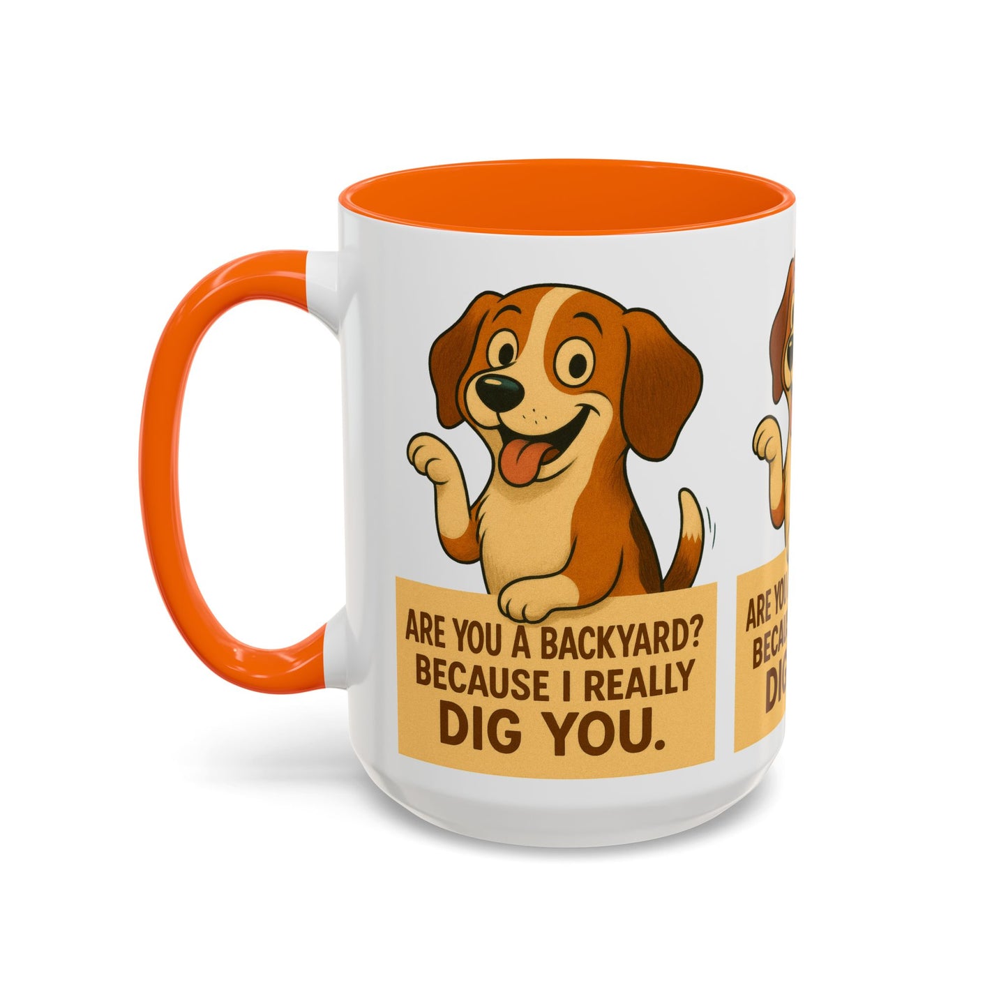 Backyard Dig Accent Coffee Mug - Perfect Gift for Dog Lovers