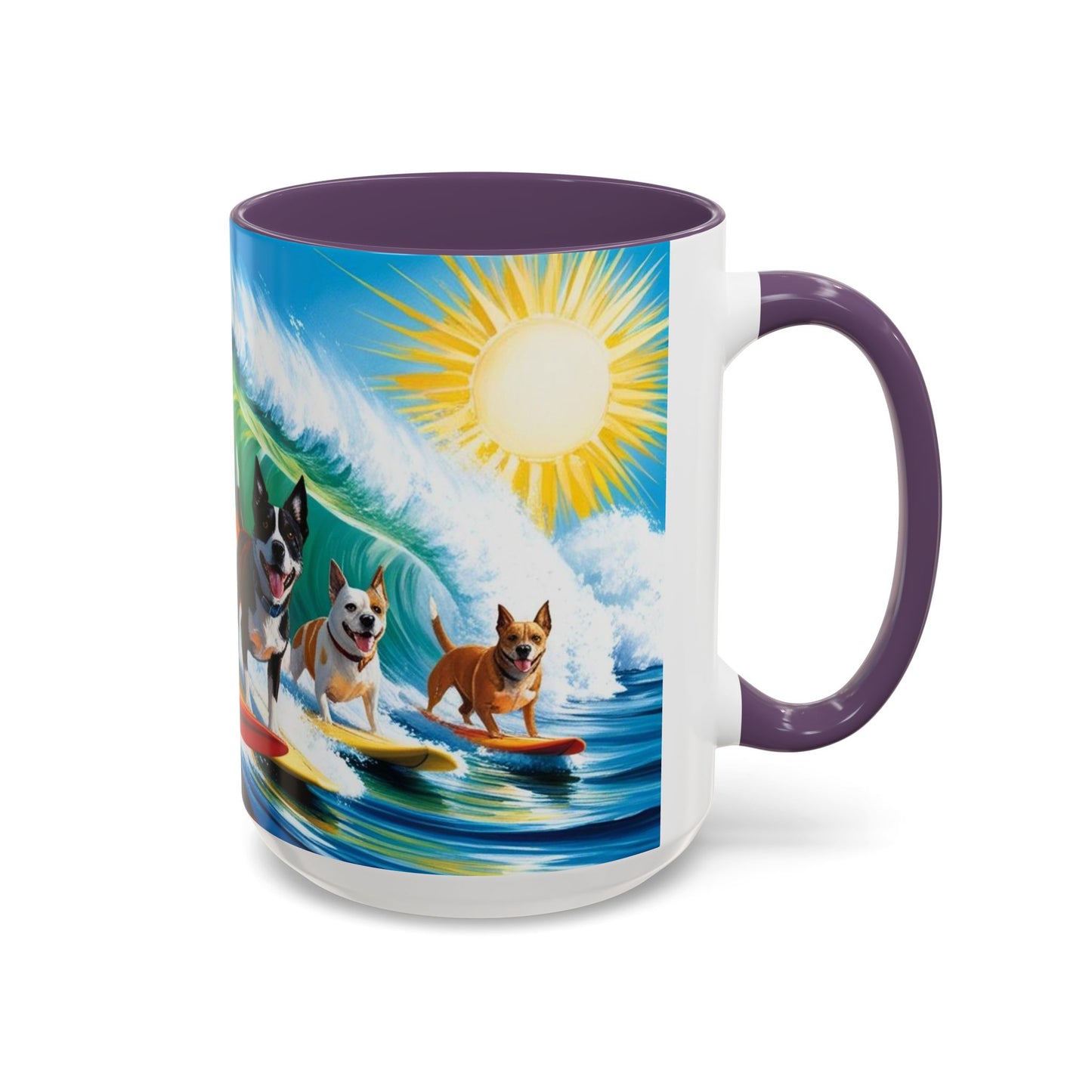 Taza de café con detalles de Surf Dogs: el regalo perfecto para los amantes de los perros