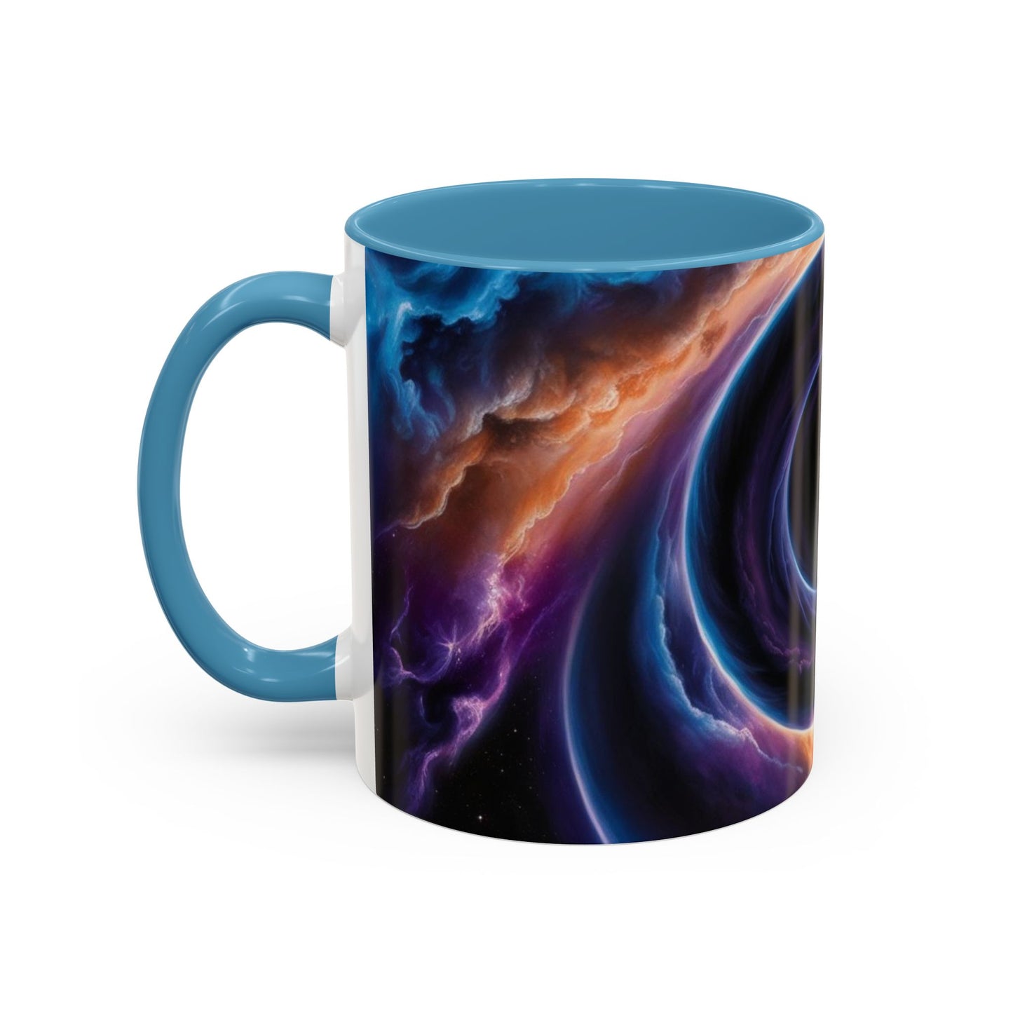Optical Illusion Accent Mug – Ceramic Coffee Cup