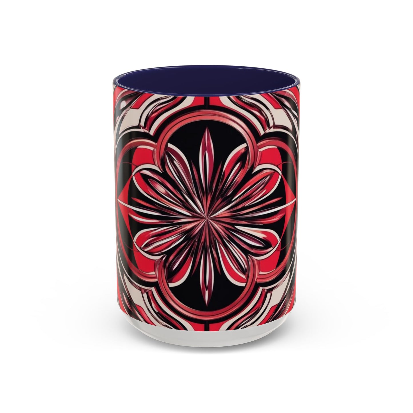 Optical Illusion Accent Mug – Ceramic Coffee Cup