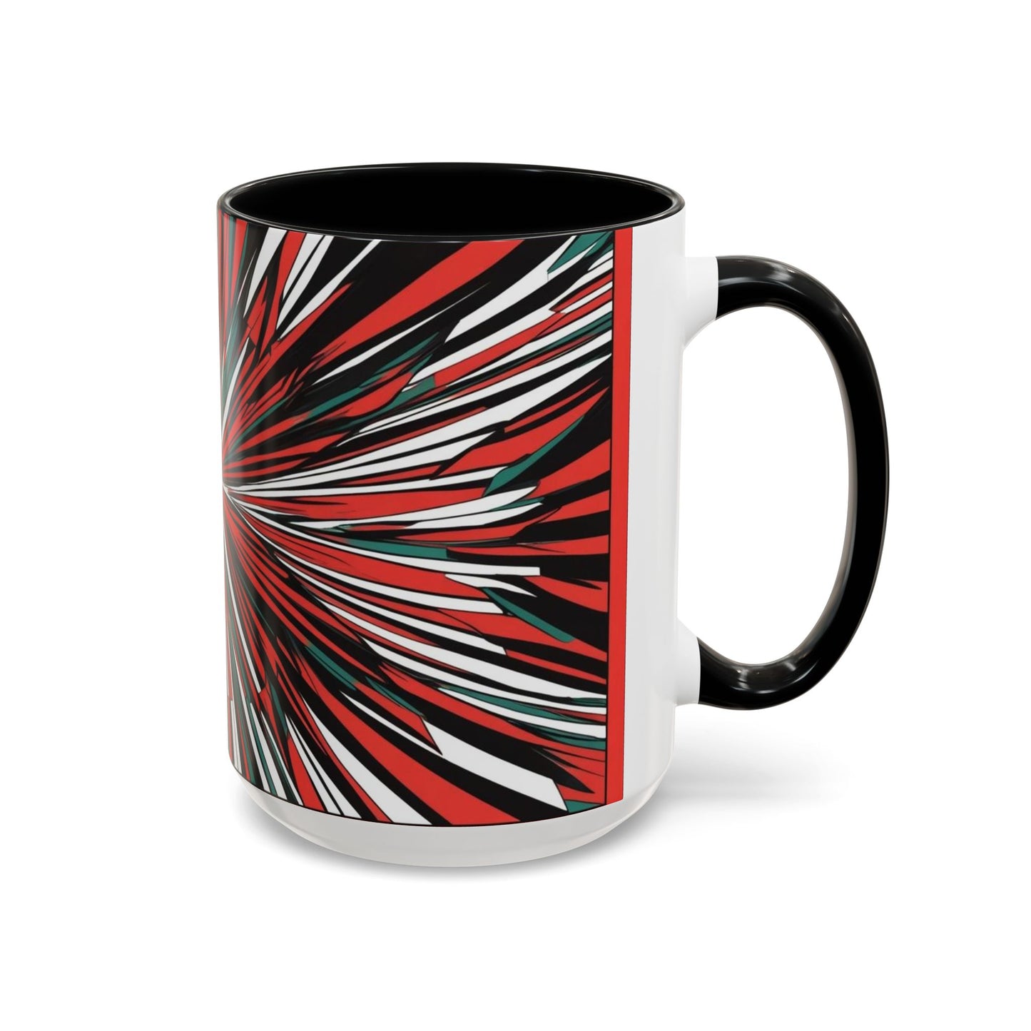 Optical Illusion Accent Mug – Ceramic Coffee Cup