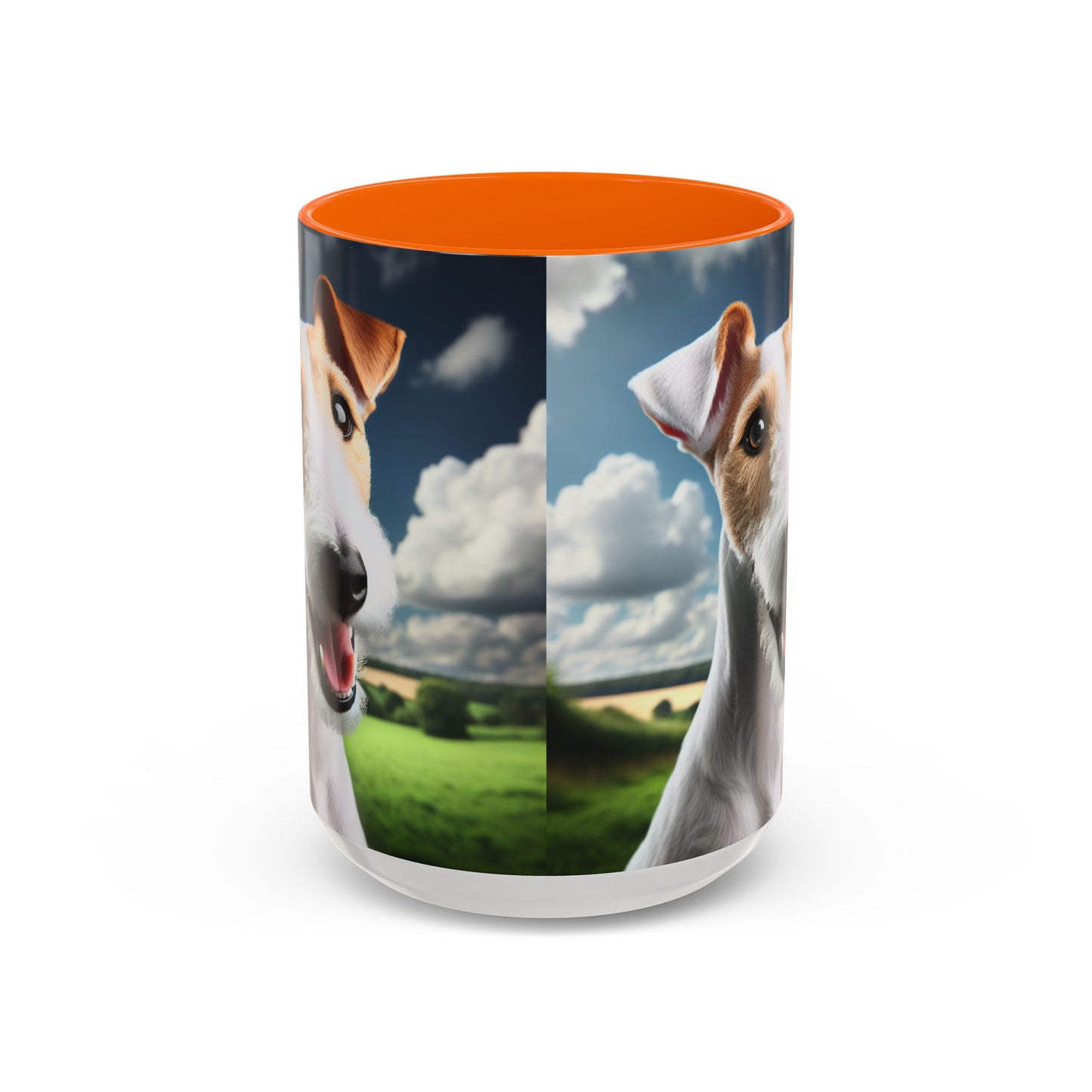 Taza de café con diseño de Fox Terrier de pelo liso: el regalo perfecto para los amantes de los perros.
