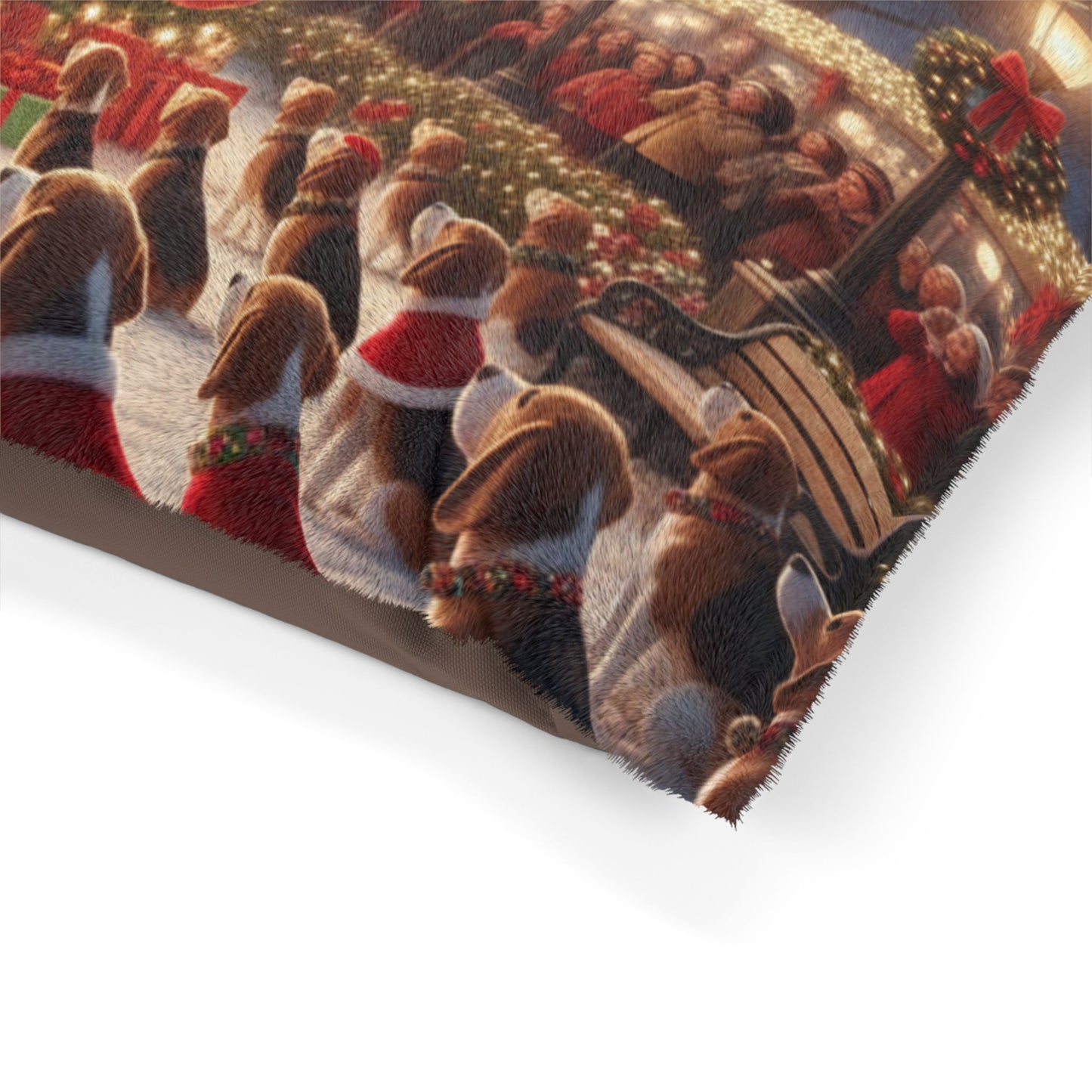 Christmas Tree Lighting Celebration Pet Bed