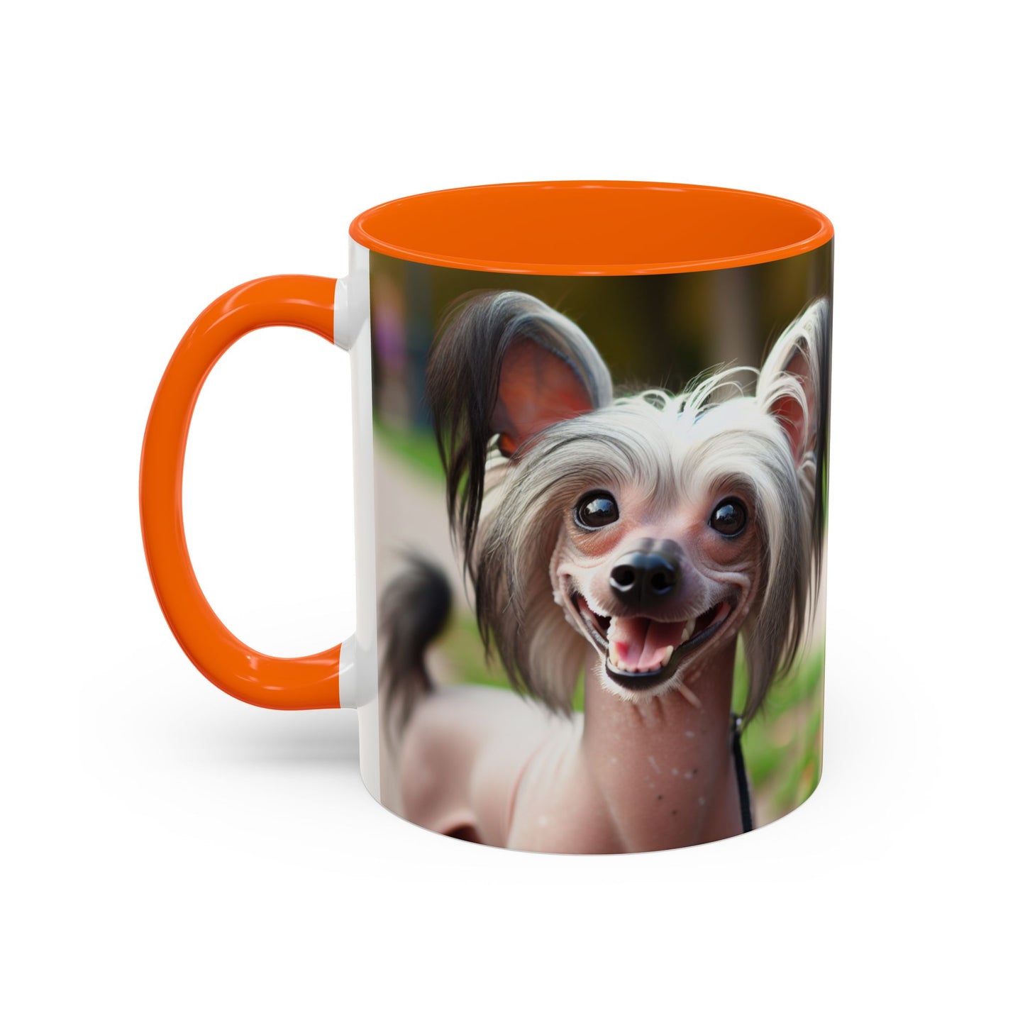 Chinese Crested Dog Accent Coffee Mug - Perfect Gift for Dog Lovers