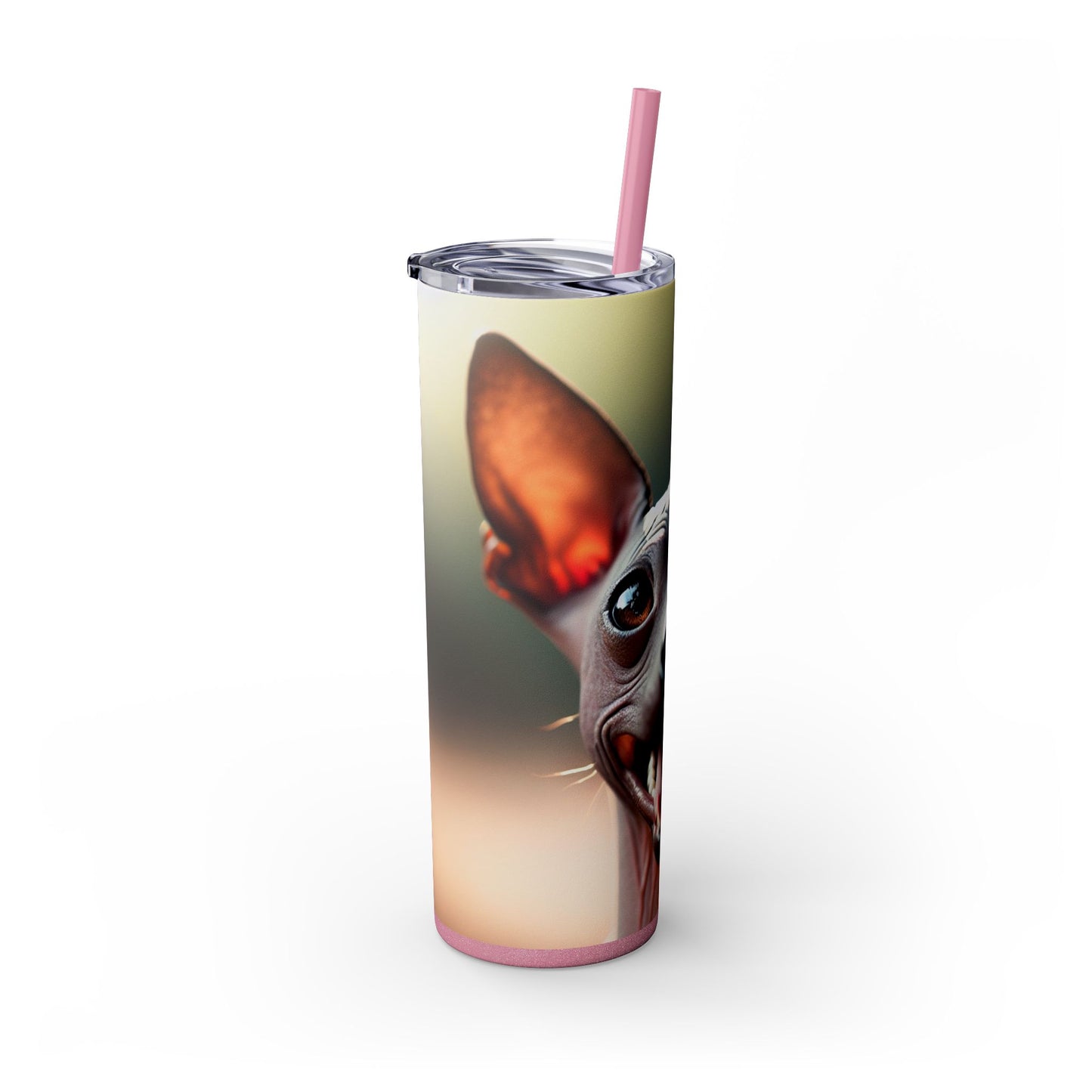 Xoloitzcuintli Skinny Tumbler with Straw, 20oz