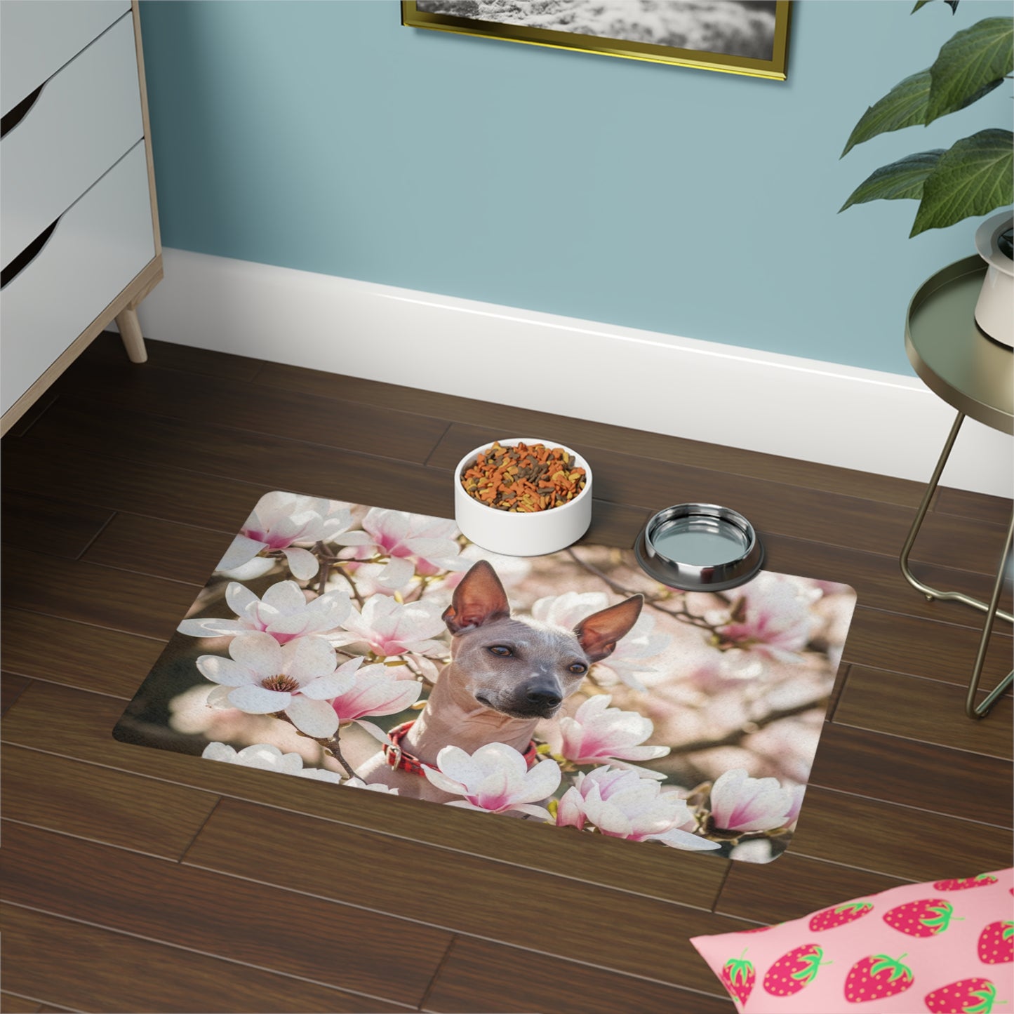 Pet Food Mat (12x18) - American Hairless Terrier