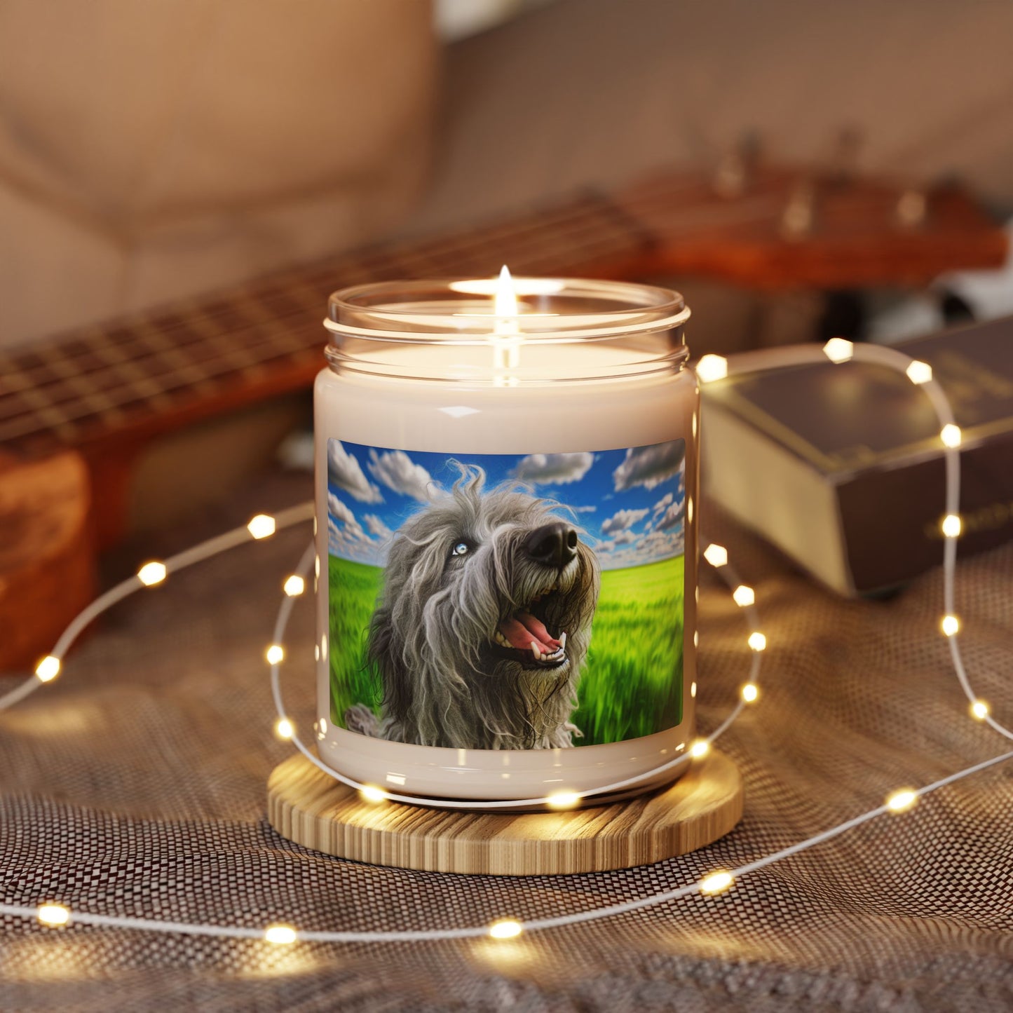 Bergamasco Shepherd Dog- Scented Soy Candle, 9oz