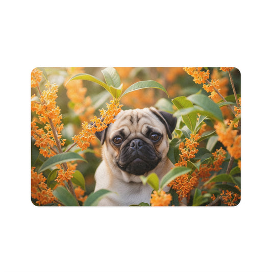 Pet Food Mat (12x18) - Pug