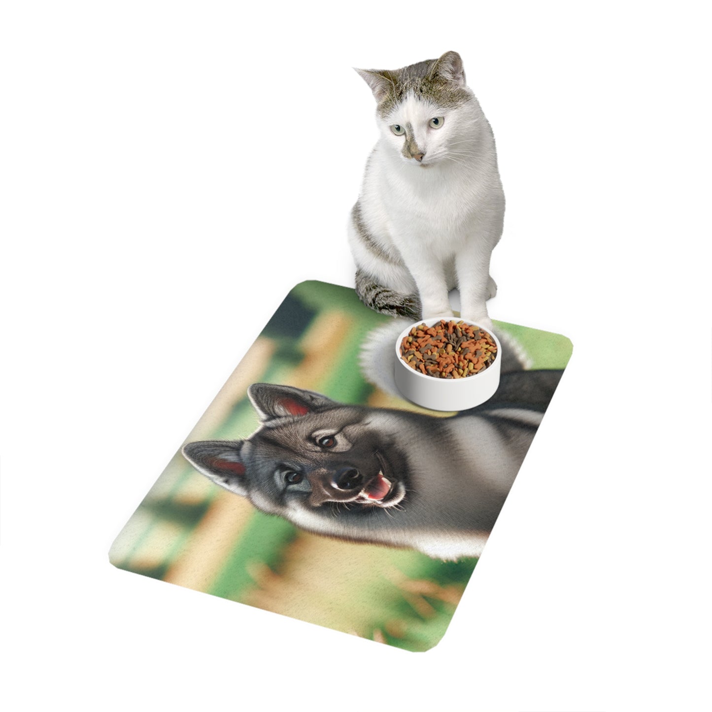 Pet Food Mat (12x18) - Norwegian Elkhound