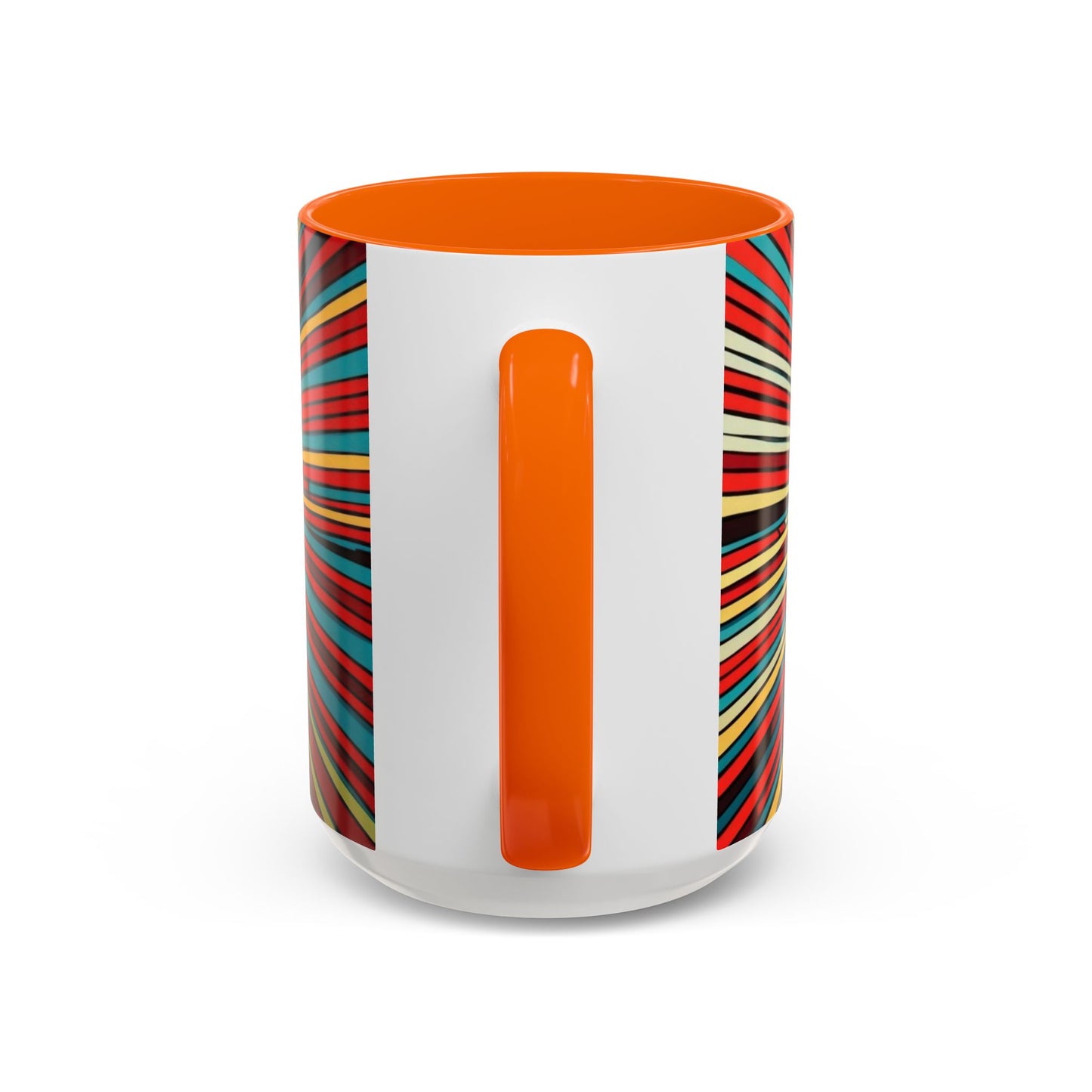 Optical Illusion Accent Mug – Ceramic Coffee Cup