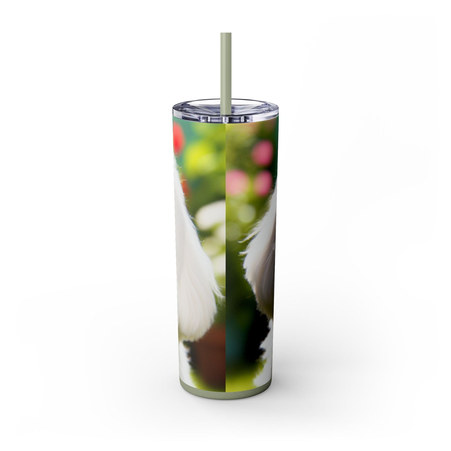 Skinny Tumbler with Straw – 20 oz Stainless Steel Cup