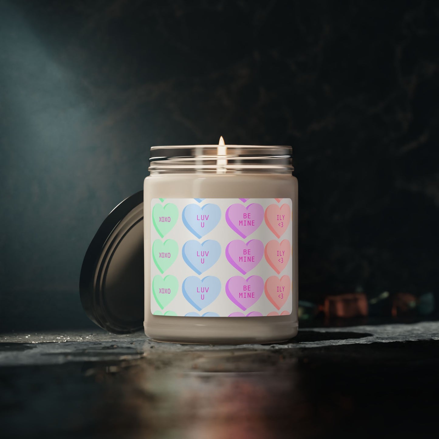 Candy Hearts- Scented Soy Candle, 9oz