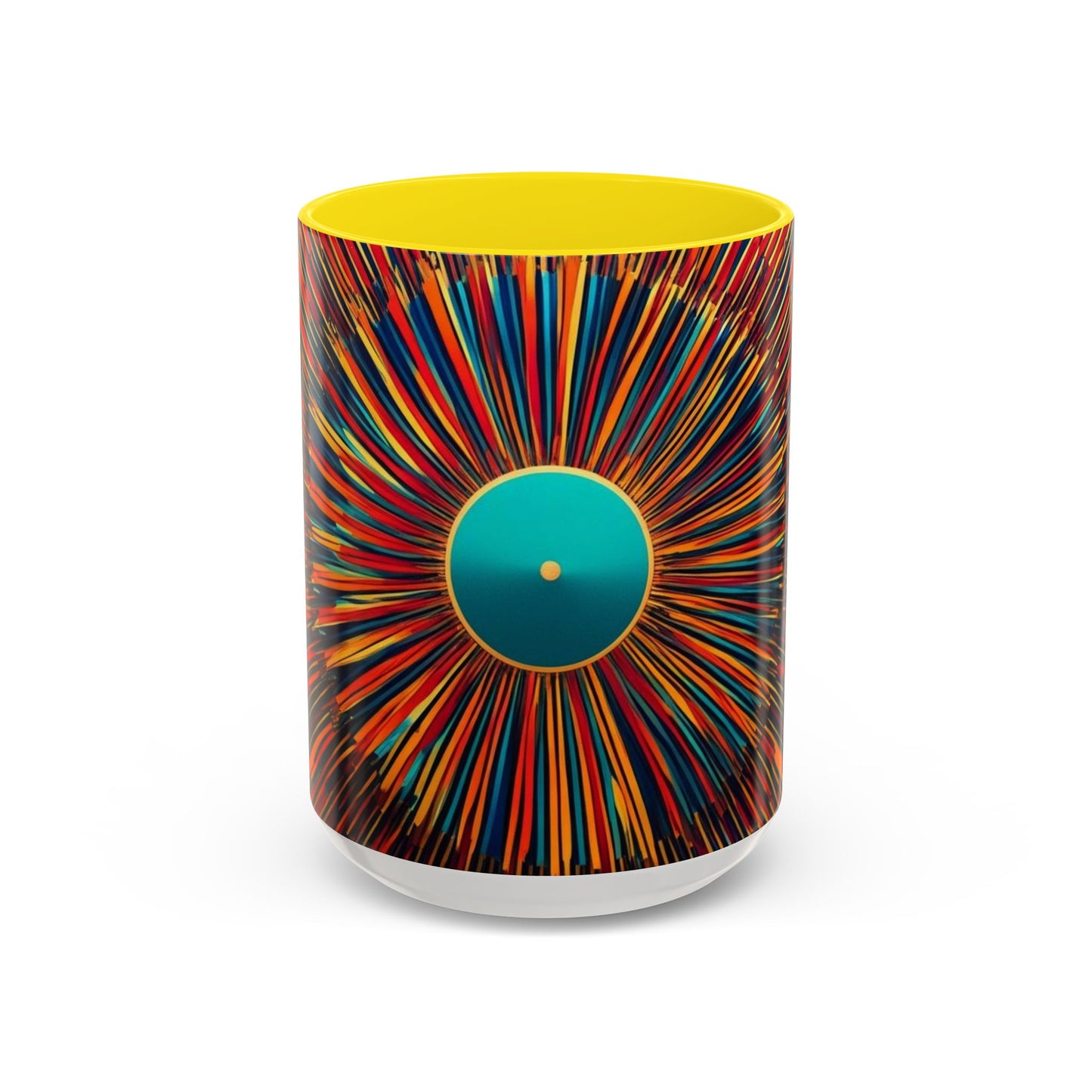 Optical Illusion Accent Mug – Ceramic Coffee Cup