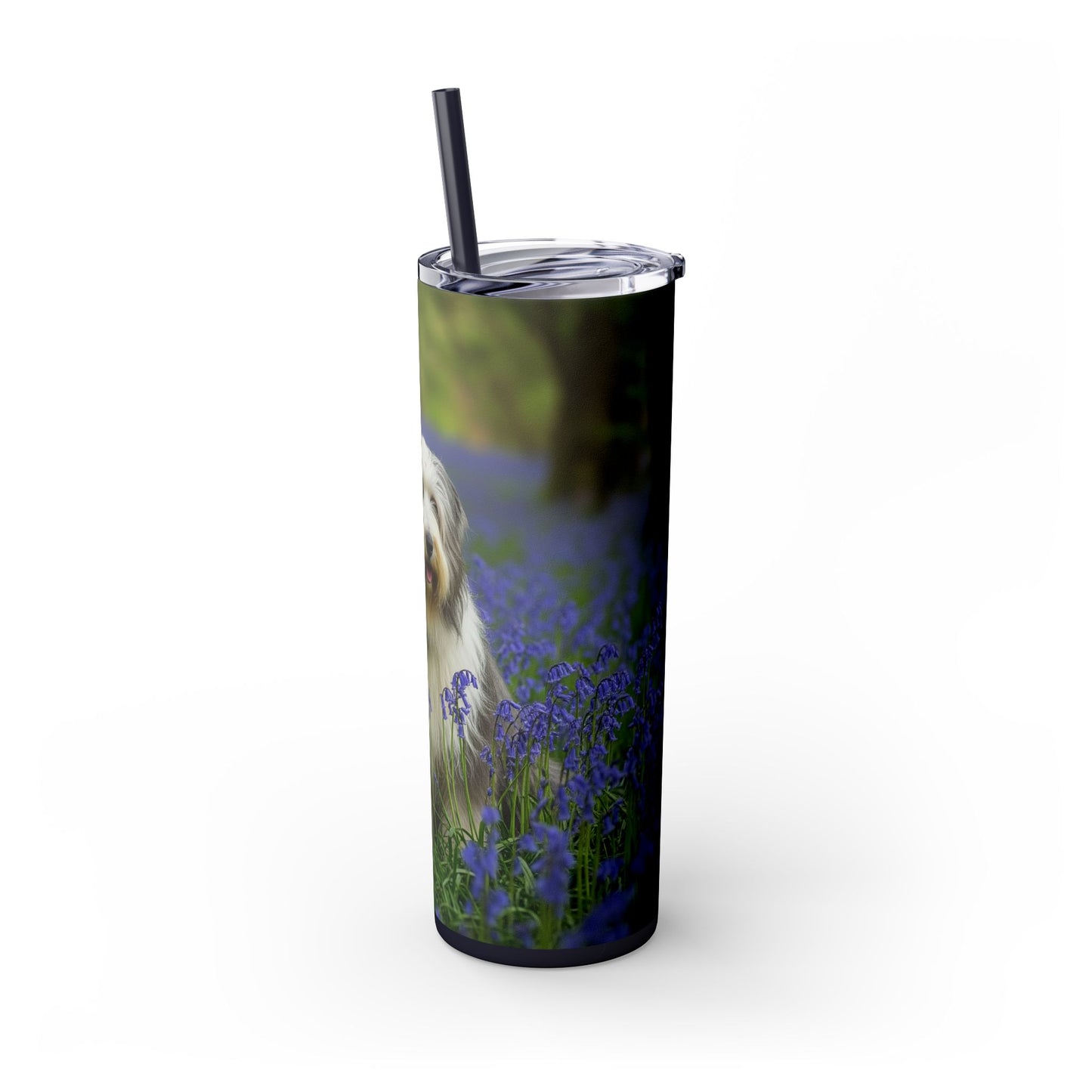 Bearded Collie Tumbler with Straw, 20oz
