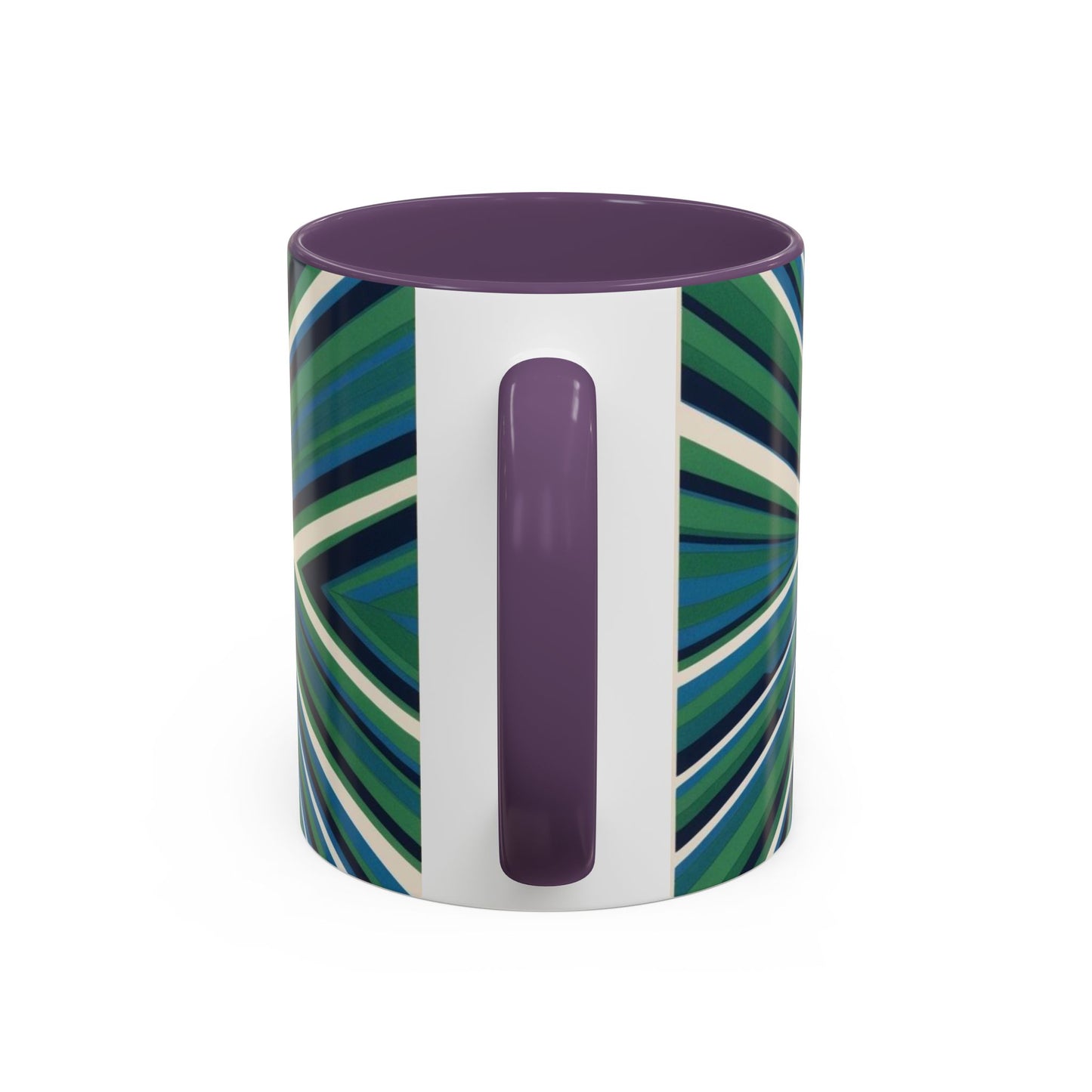 Optical Illusion Accent Mug – Ceramic Coffee Cup