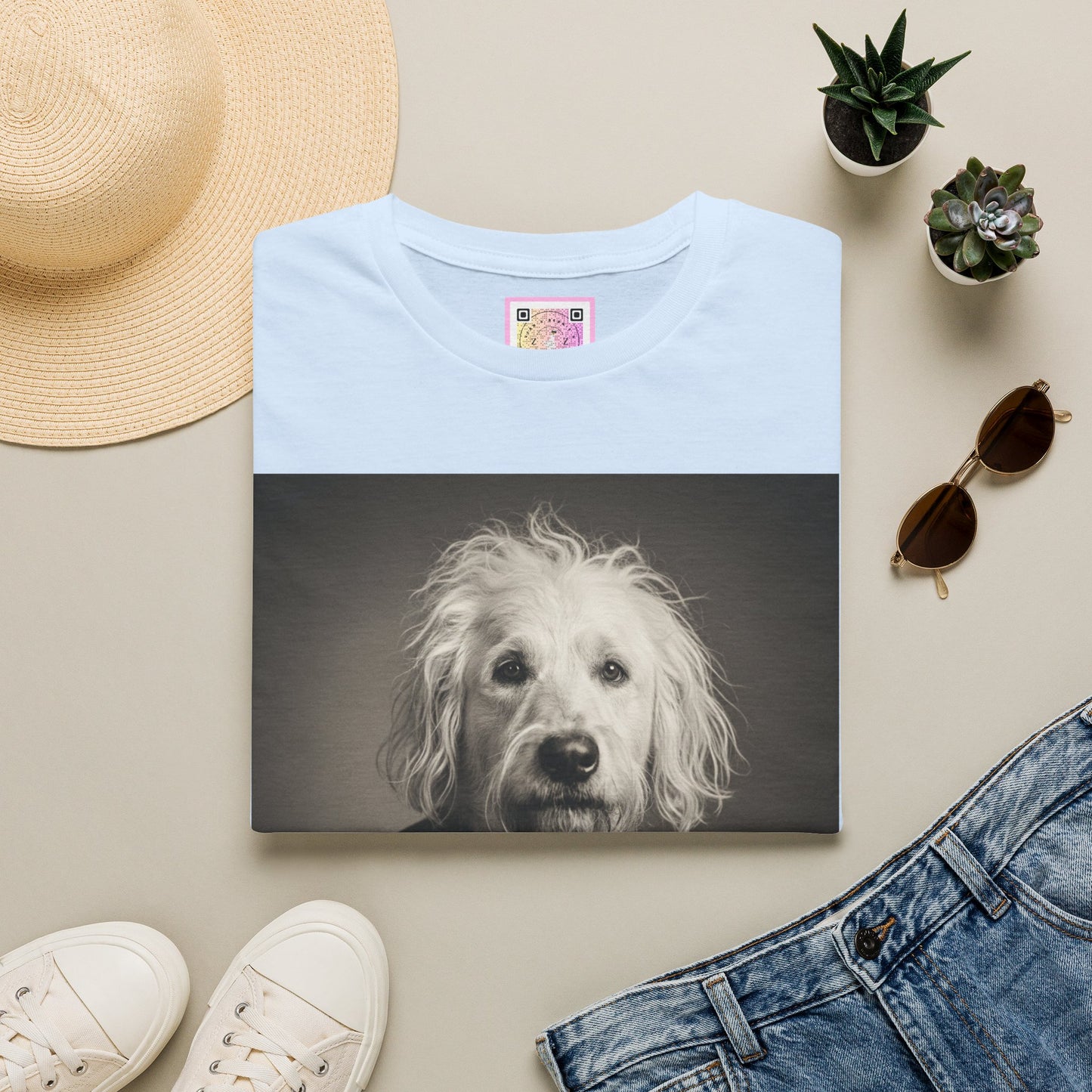 Canine Canvas Collection: Einstein/Sasse Homage Tee Shirt