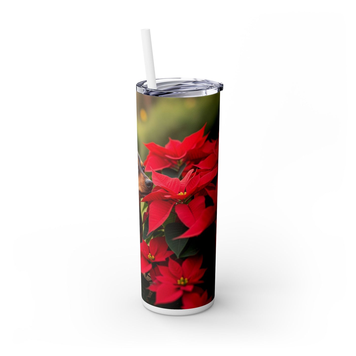 Skinny Tumbler with Straw – 20 oz Stainless Steel Cup