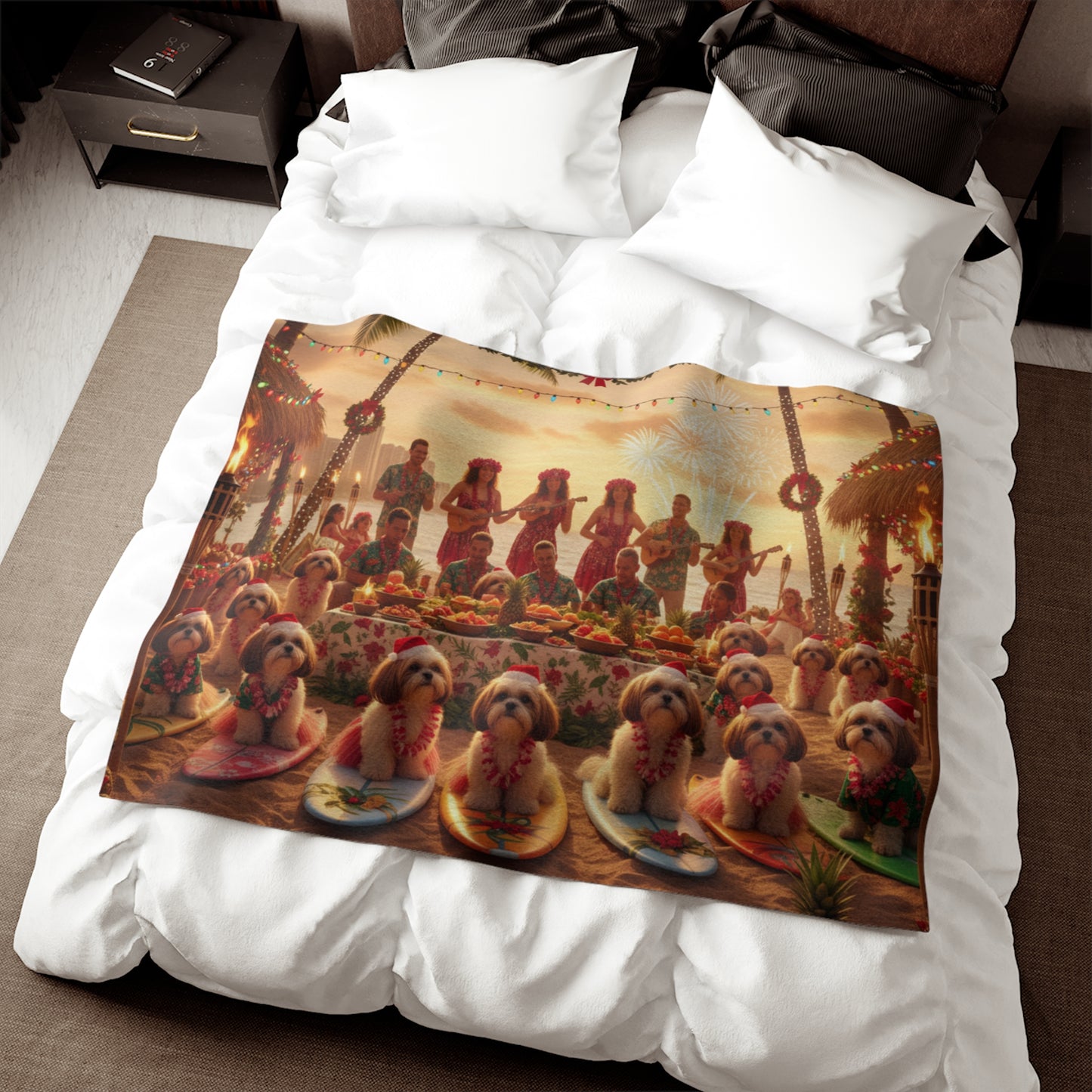 Hawaiian Holiday Luau Blanket