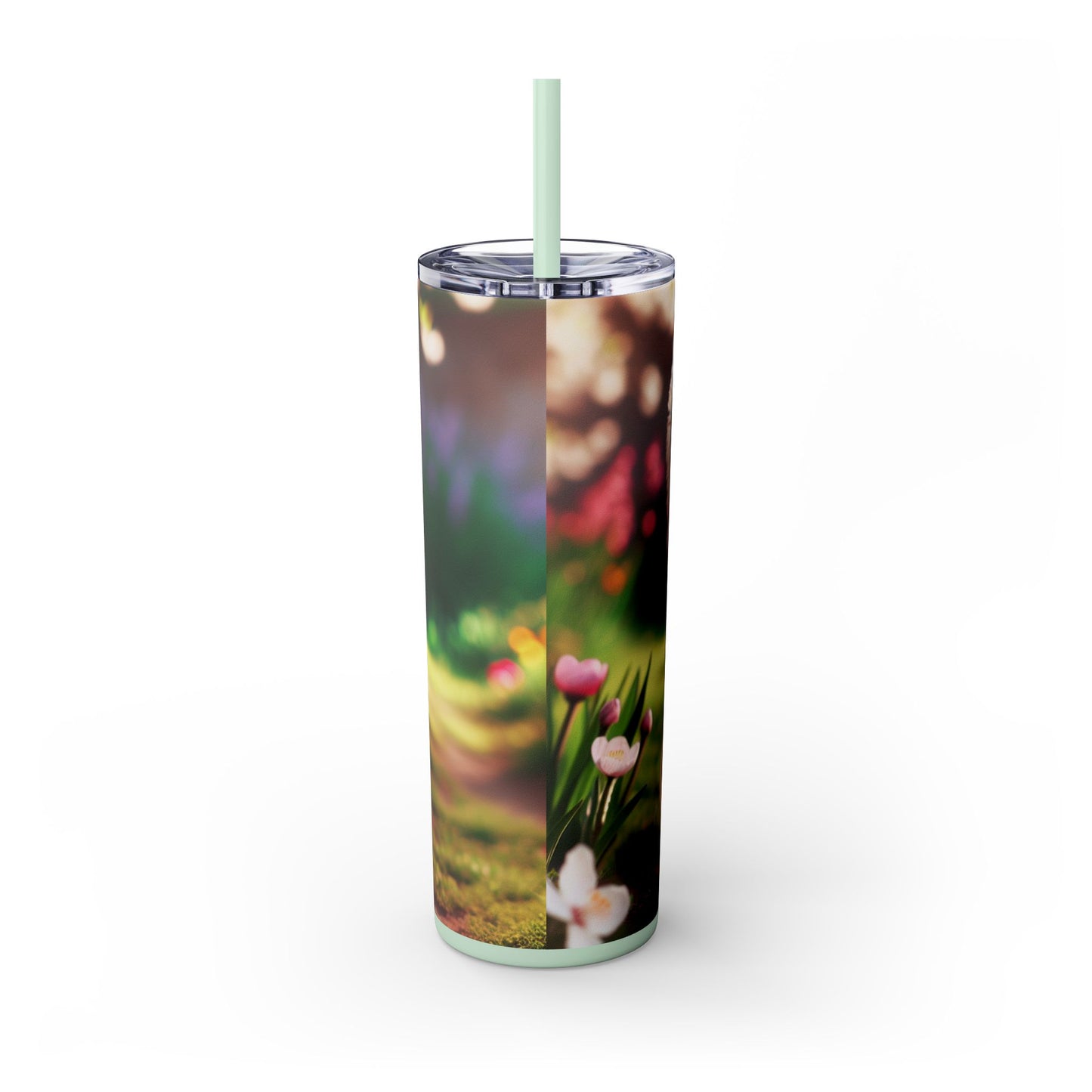 West Highland White Terrier Skinny Tumbler with Straw, 20oz
