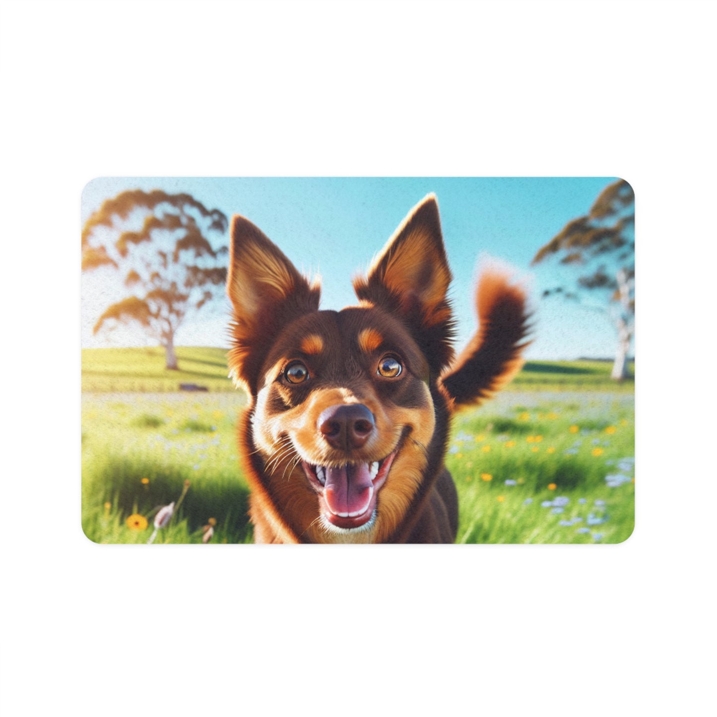 Pet Food Mat (12x18) - Australian Kelpie