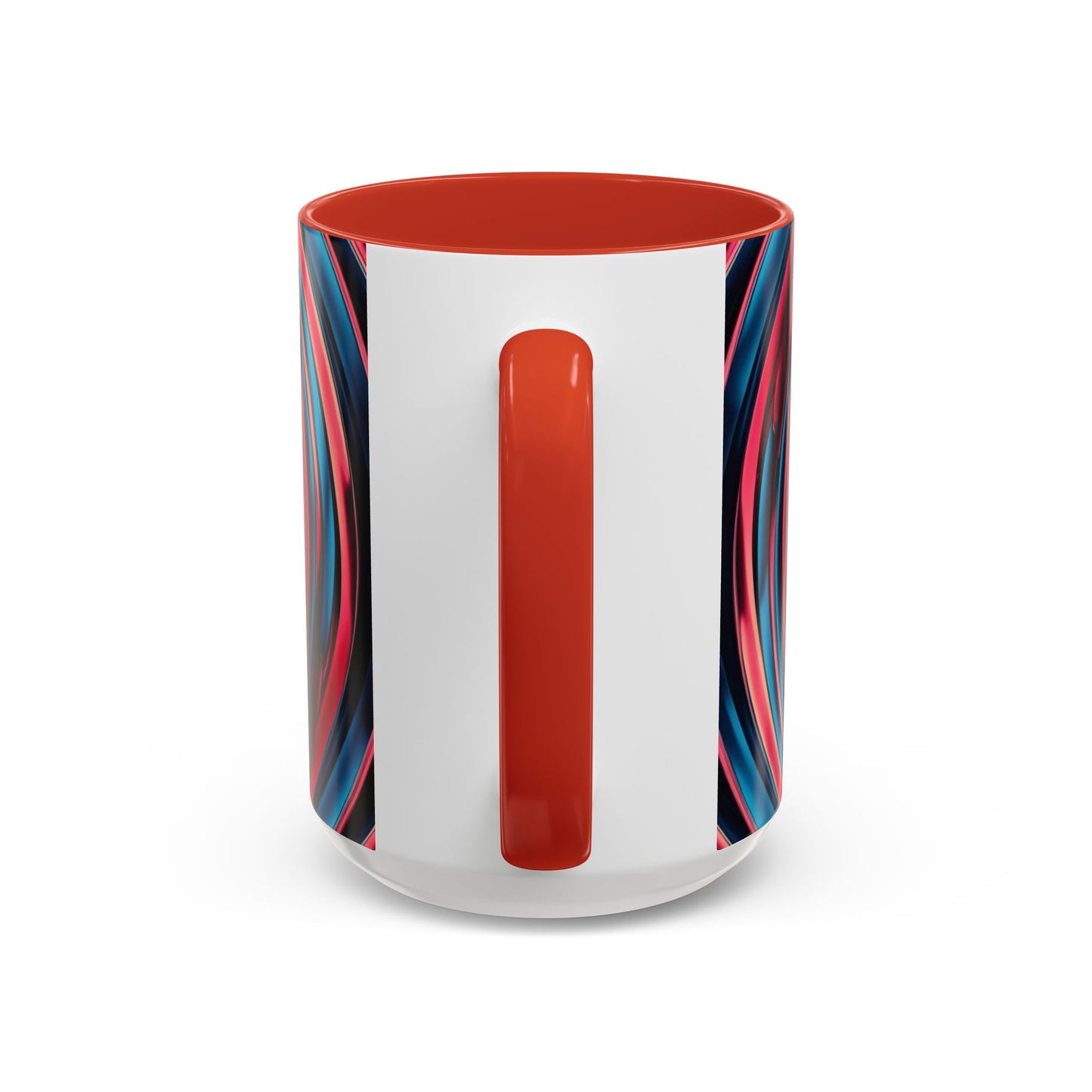 Optical Illusion Accent Mug – Ceramic Coffee Cup