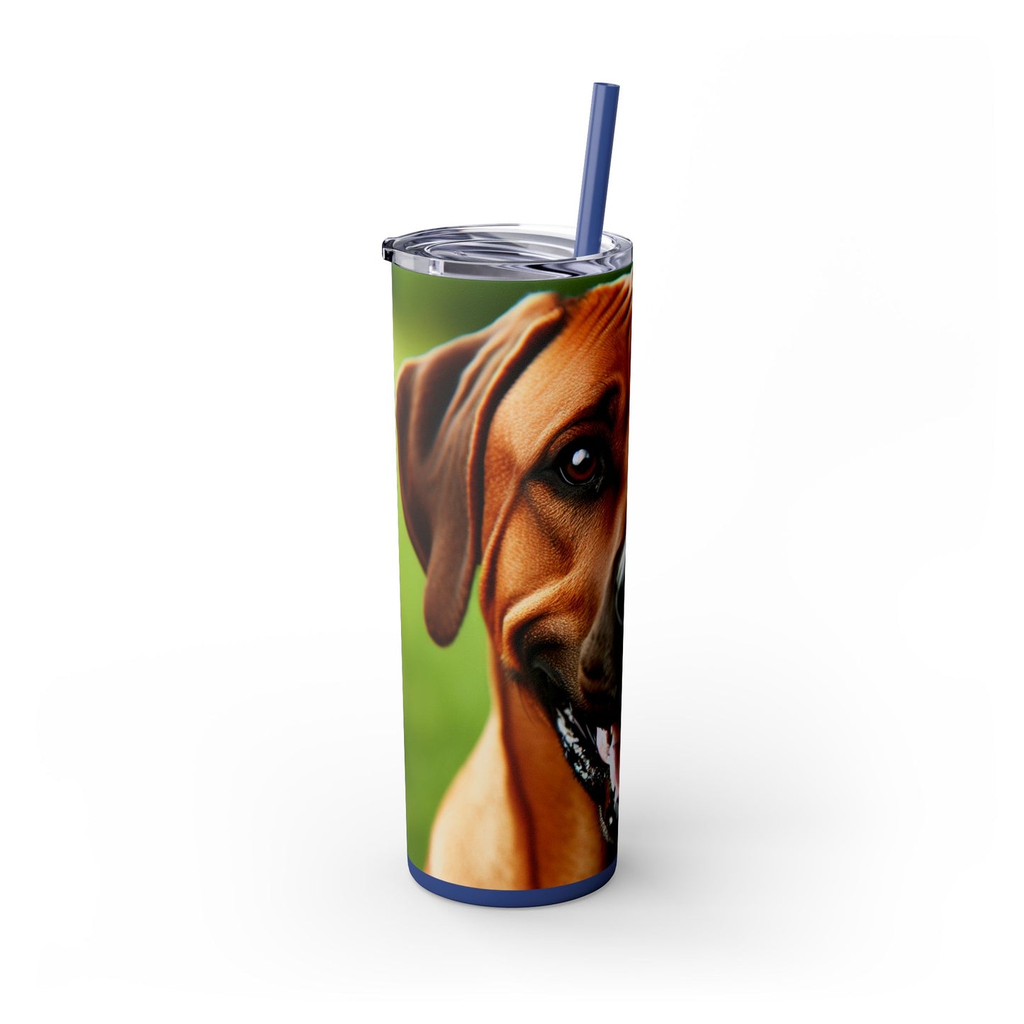 Rhodesian Ridgeback Skinny Tumbler with Straw, 20oz