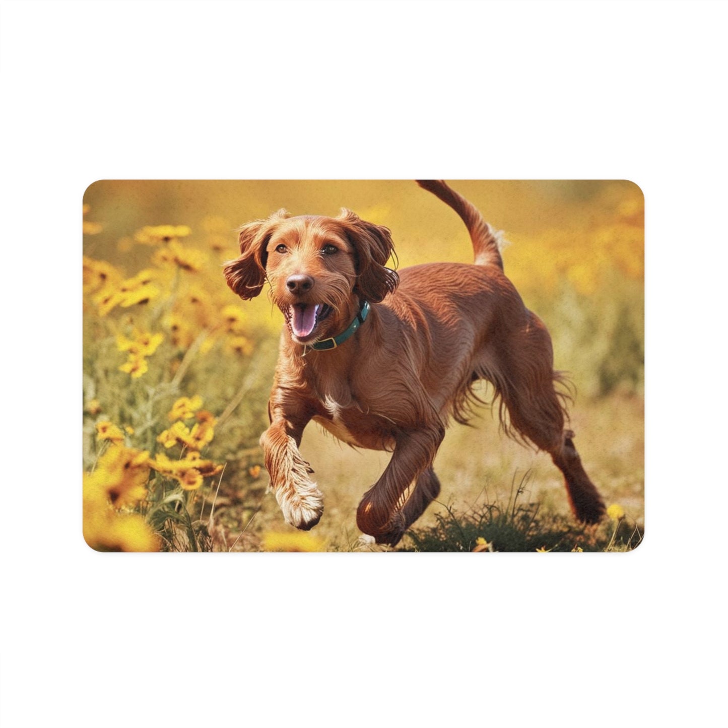 Pet Food Mat (12x18) - Hungarian Wirehaired Vizsla