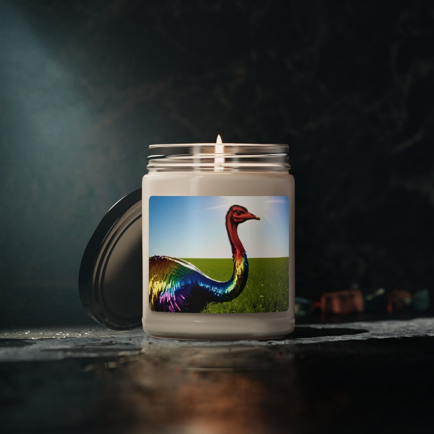 Rainbow Emu- Scented Soy Candle, 9oz