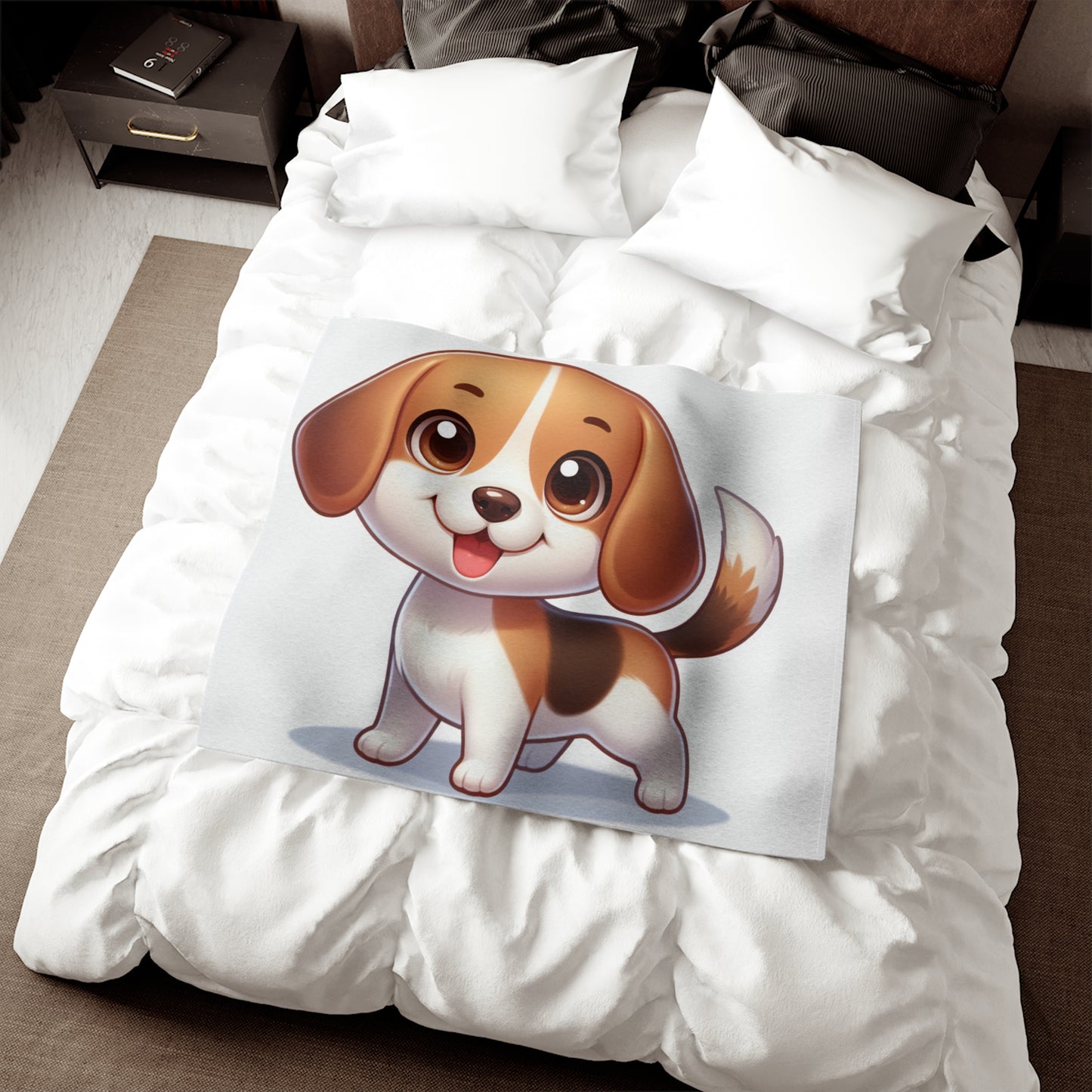 Beagle Sweatshirt Blanket