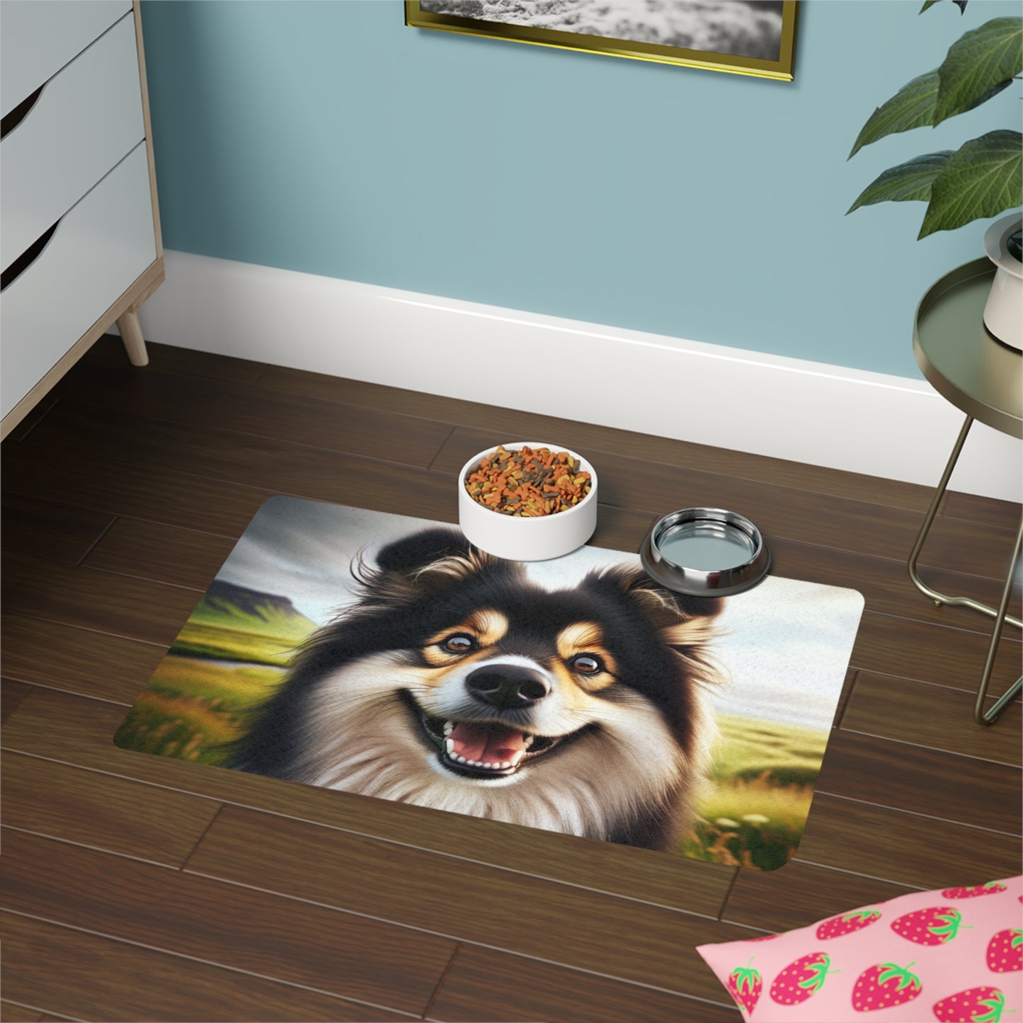 Pet Food Mat (12x18) - Icelandic Sheepdog