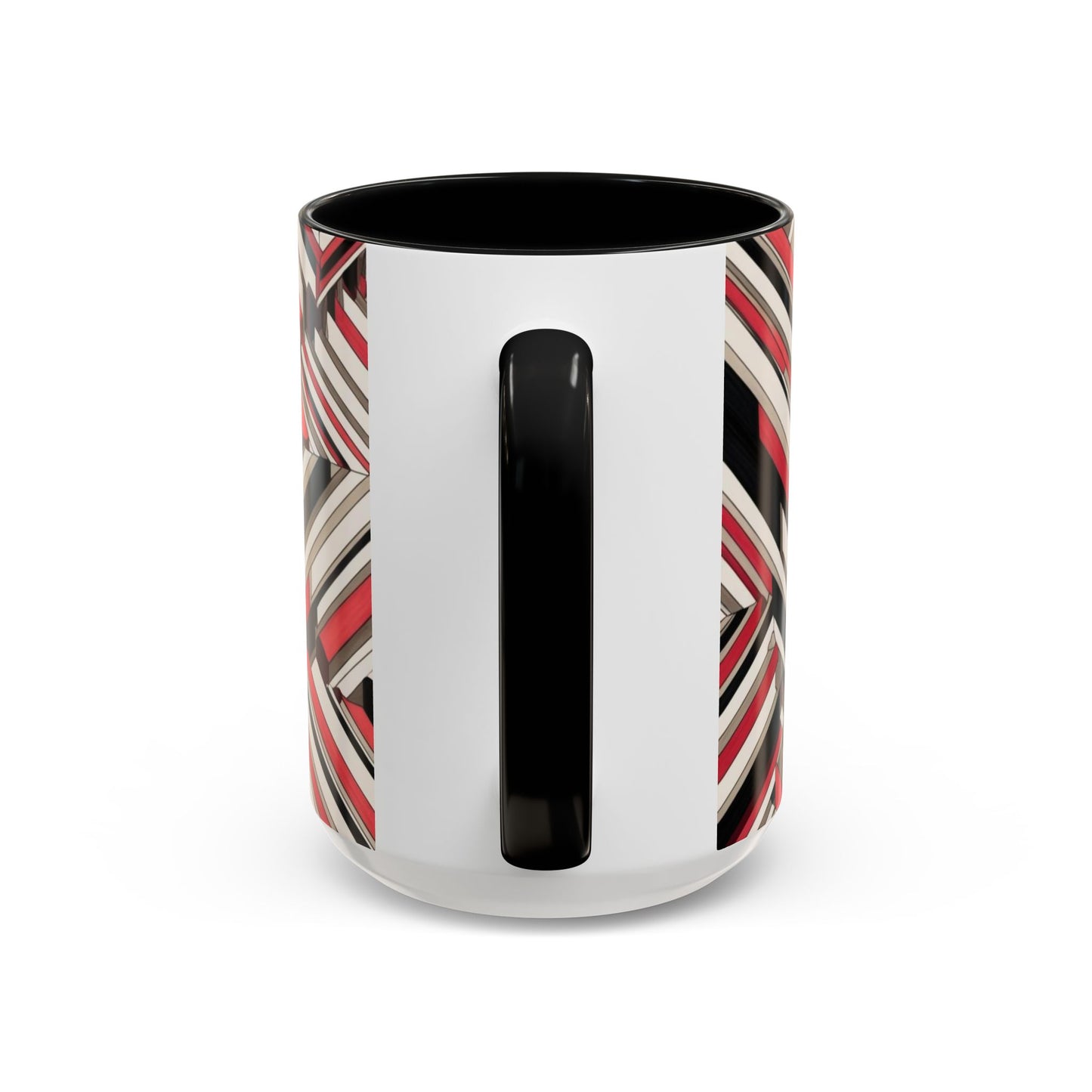 Optical Illusion Accent Mug – Ceramic Coffee Cup