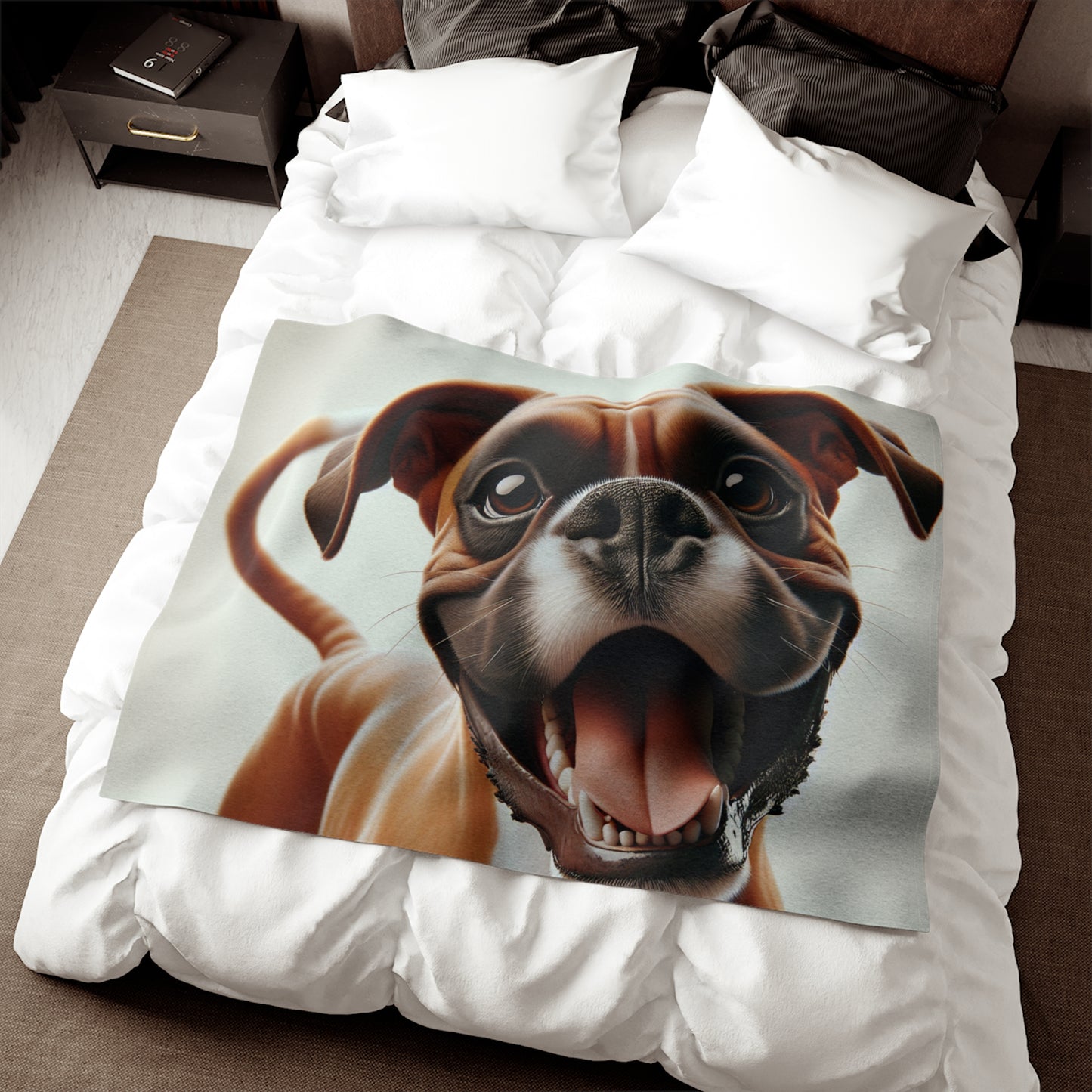 Boxer Sweatshirt Blanket