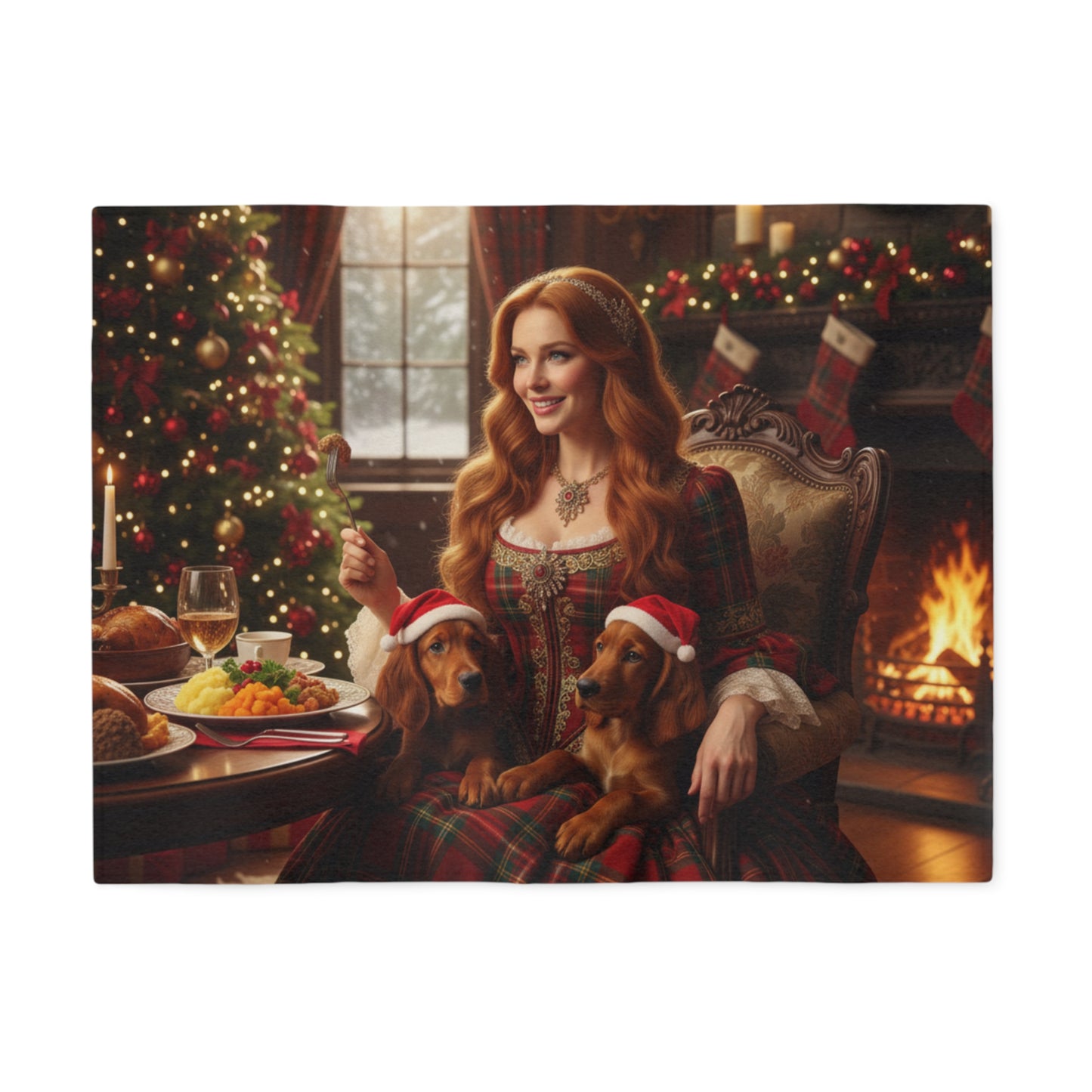 Scottish Holiday Feast Blanket