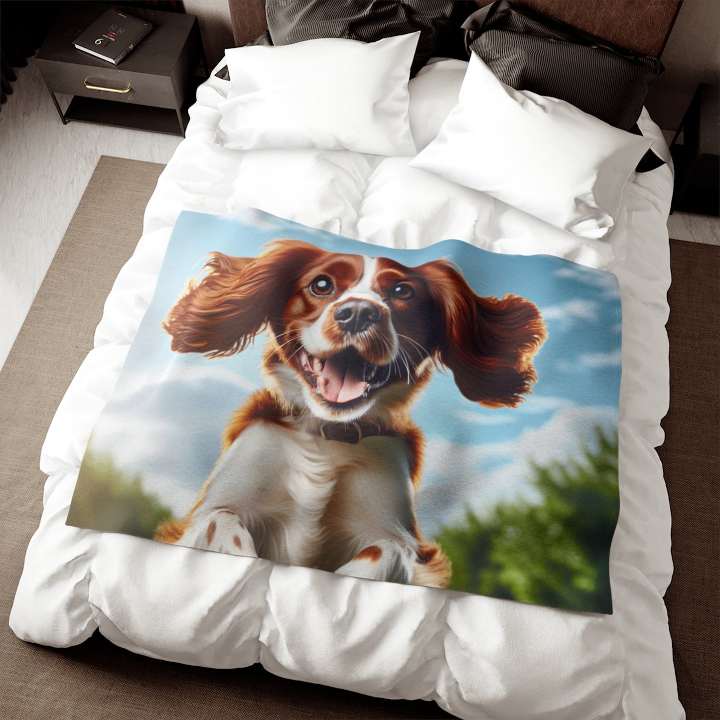 Welsh Springer Spaniel Sweatshirt Blanket