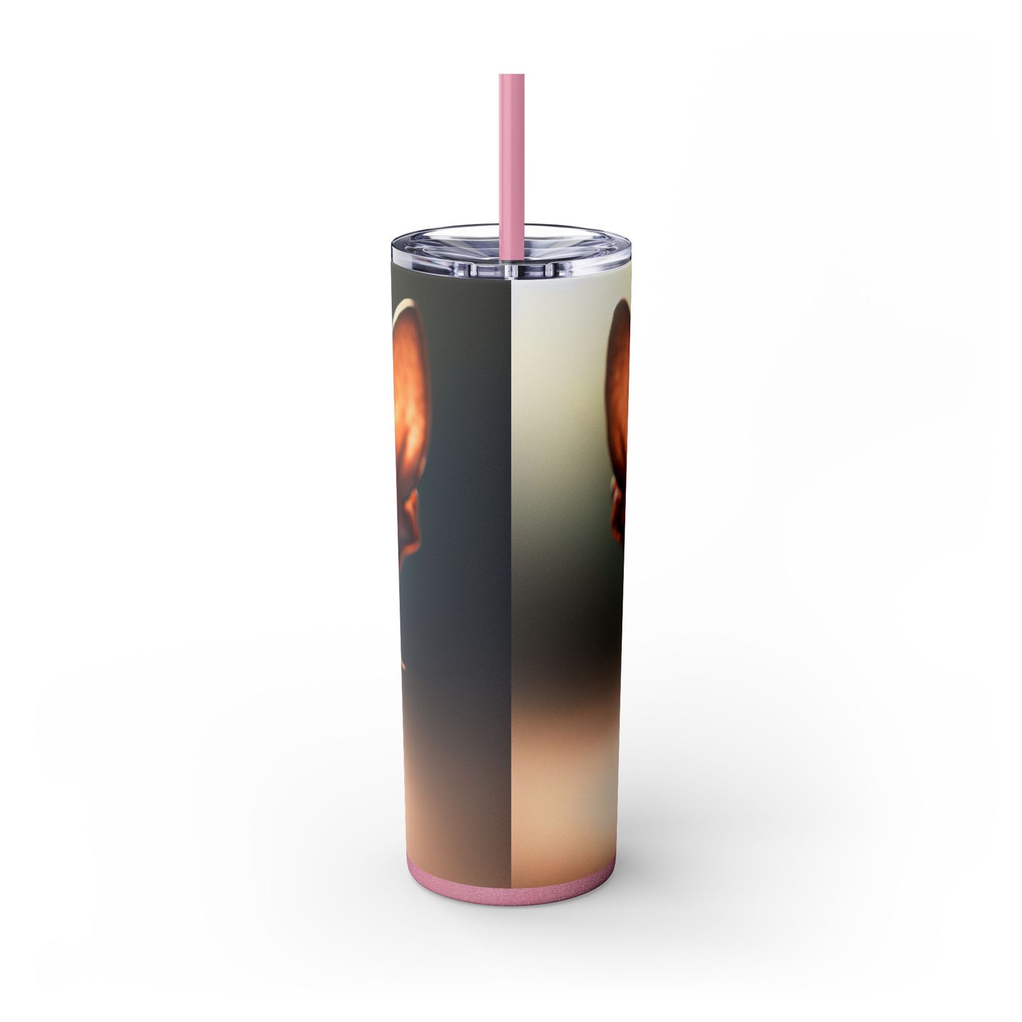 Xoloitzcuintli Skinny Tumbler with Straw, 20oz