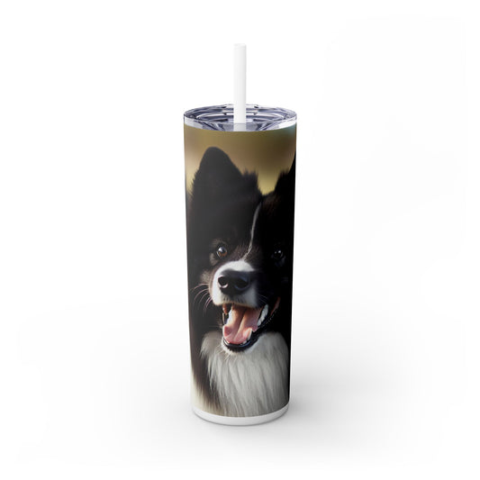 Karelian Bear Dog Tumbler with Straw, 20oz