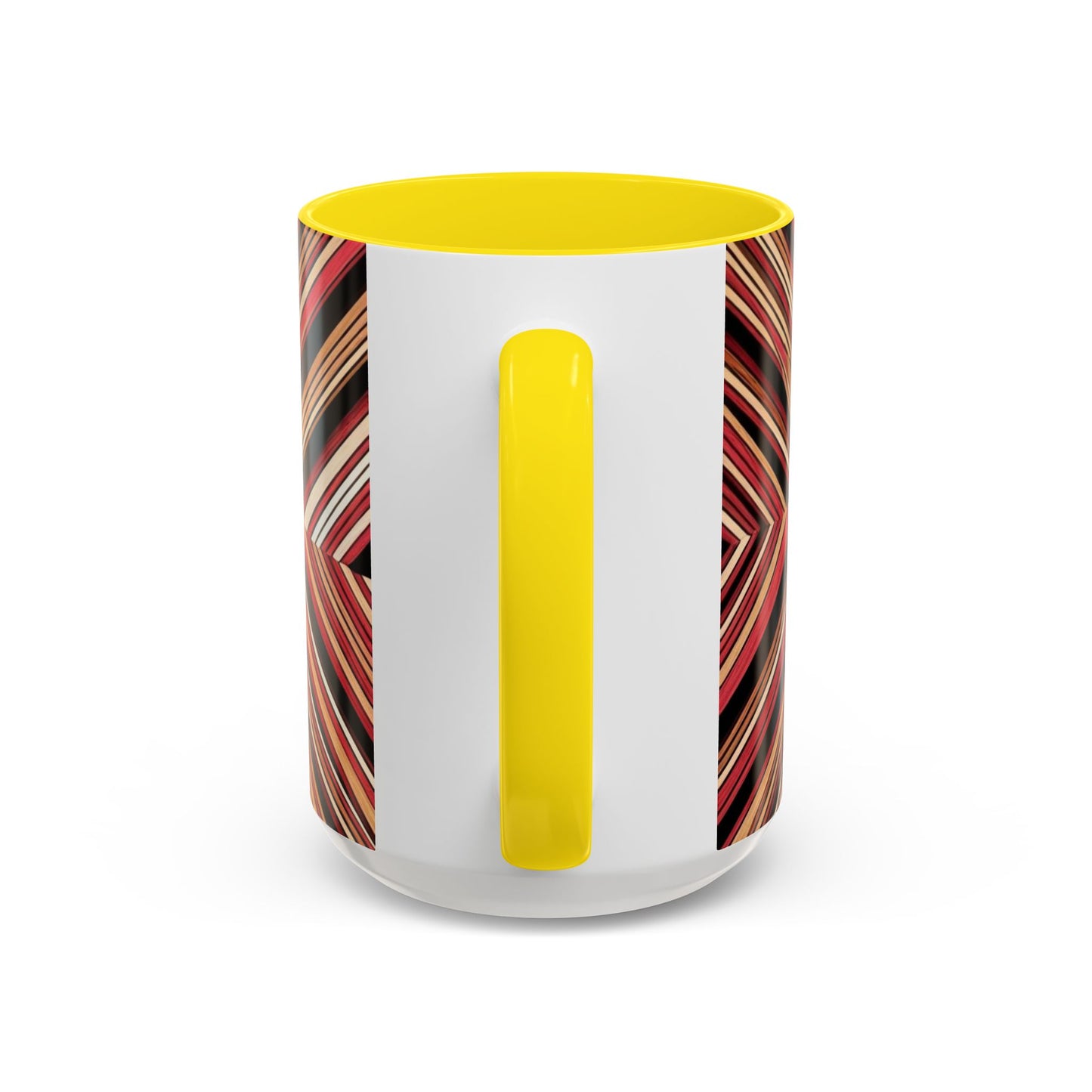 Optical Illusion Accent Mug – Ceramic Coffee Cup