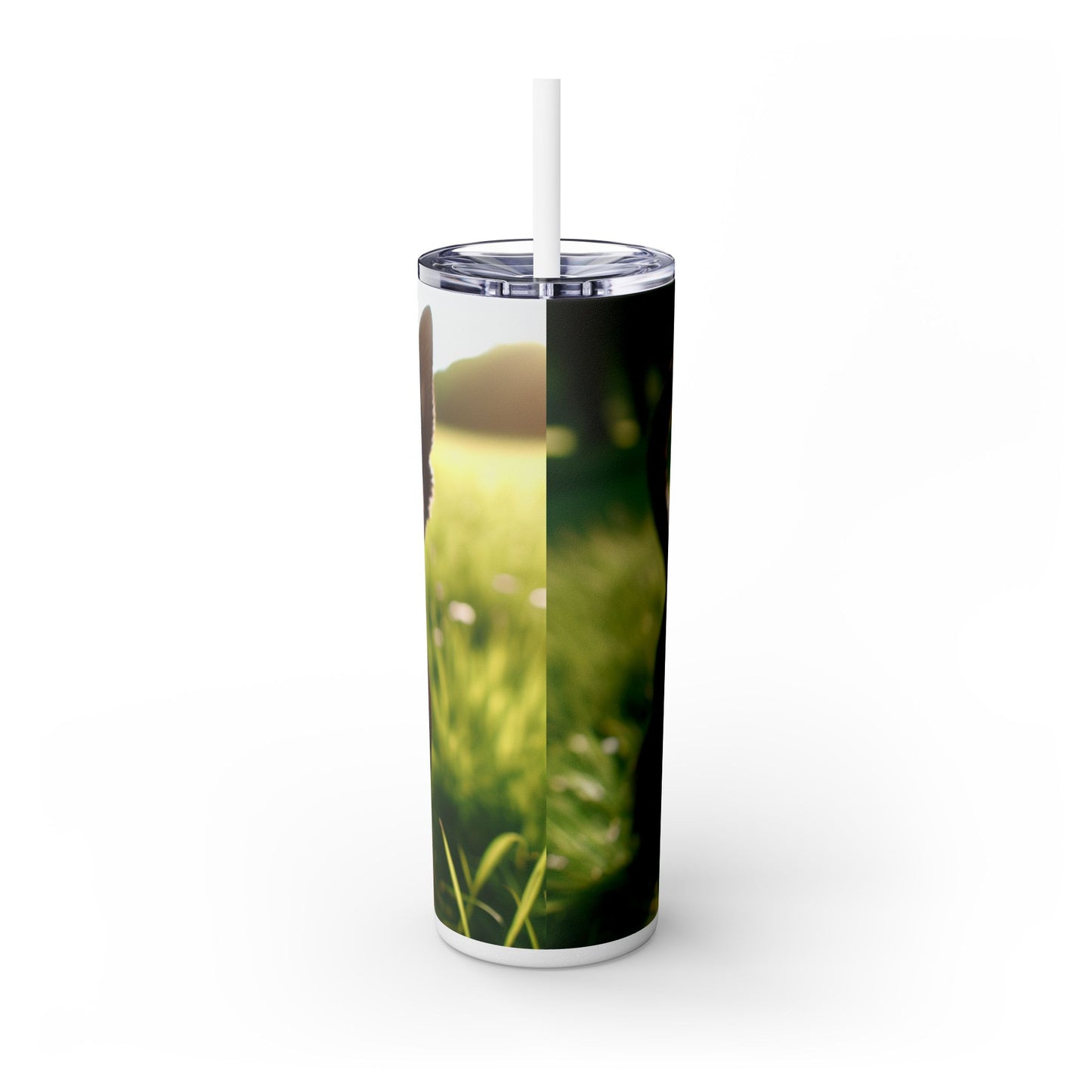 Scottish Terrier Skinny Tumbler with Straw, 20oz