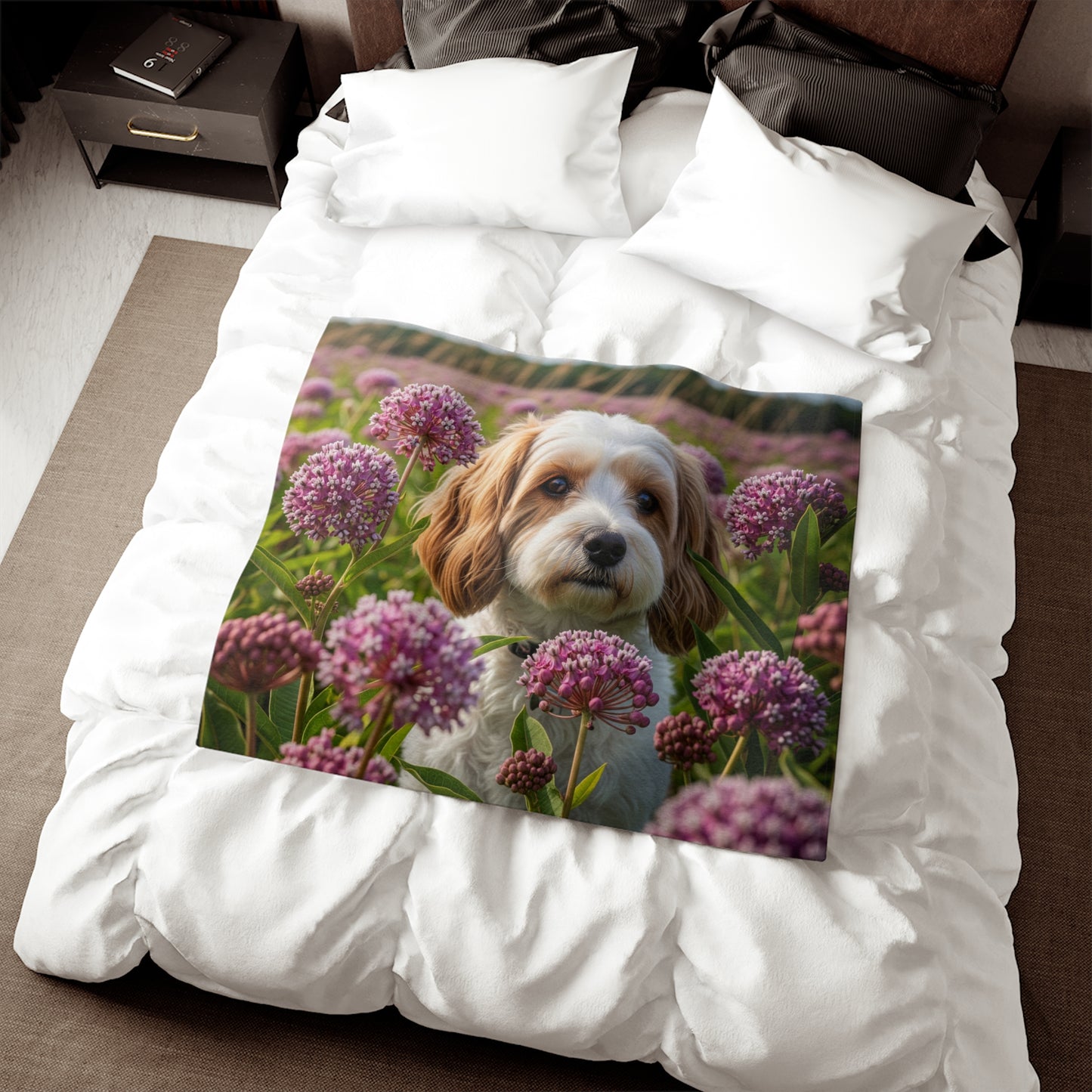 Cavachon Sweatshirt Blanket