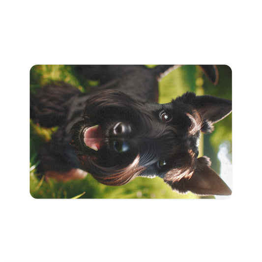 Vertical Pet Food Mat (12x18) - Scottish Terrier
