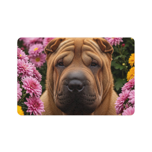 Pet Food Mat (12x18) - Shar-Pei