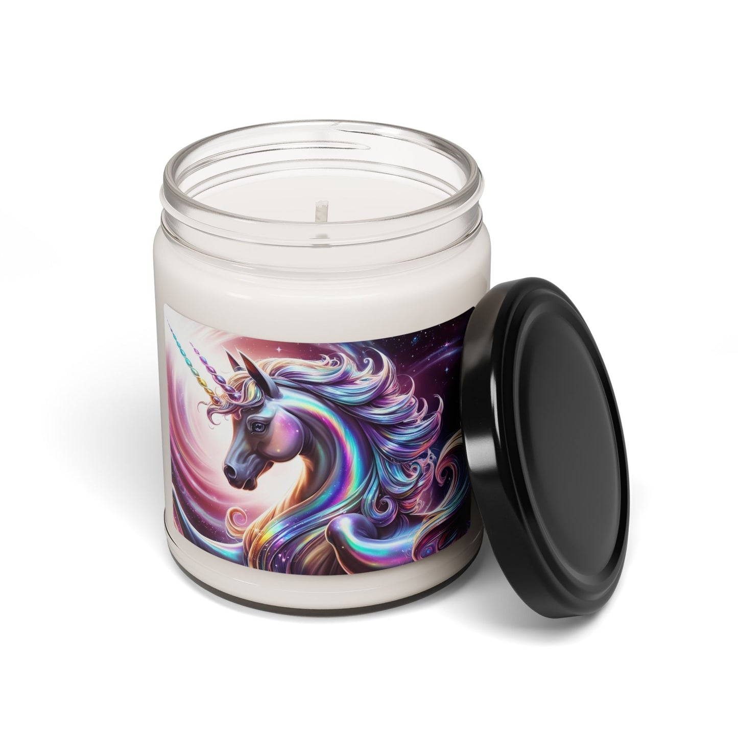 Glittery Psychedelic Unicorn- Scented Soy Candle, 9oz