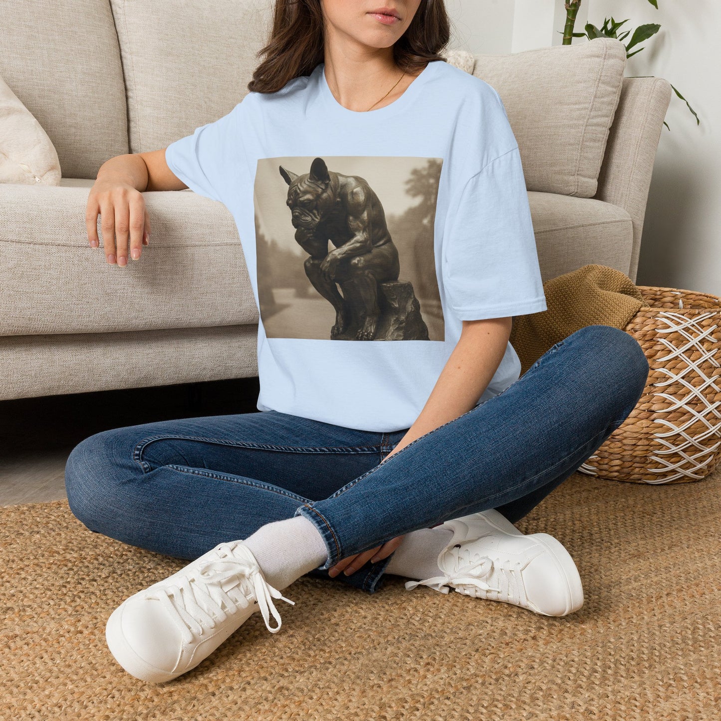 Canine Canvas Collection: Rodin Homage Tee Shirt