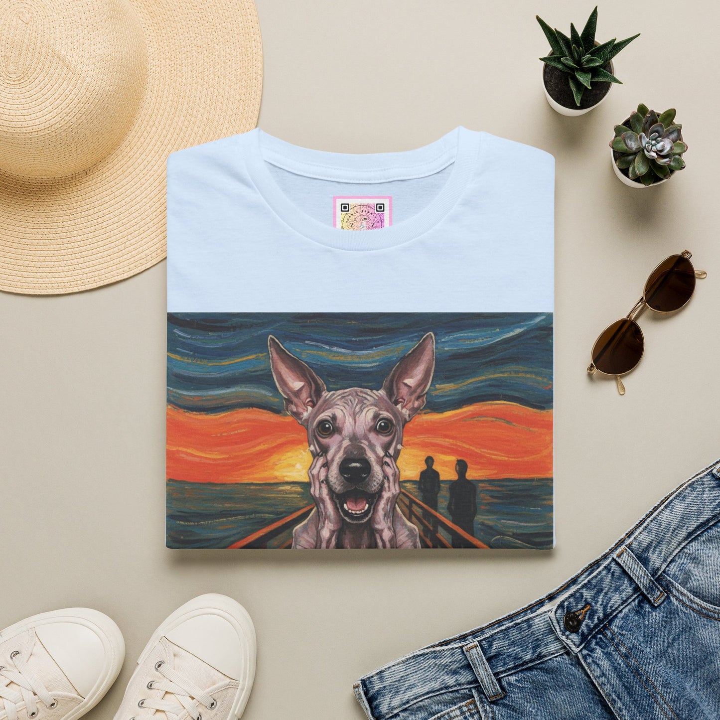 Canine Canvas Collection: Munch Homage Tee Shirt