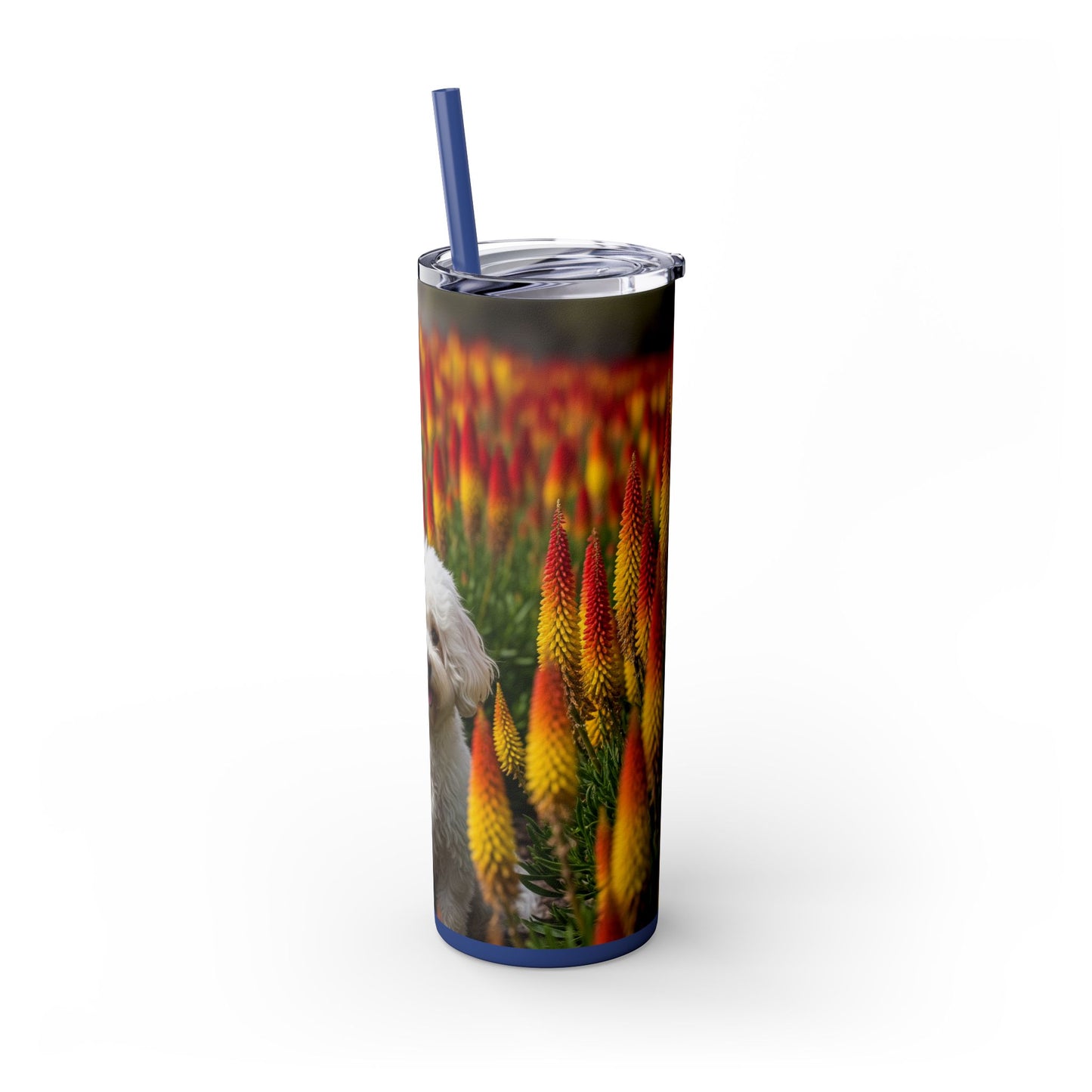 Bichonpoo Tumbler with Straw, 20oz