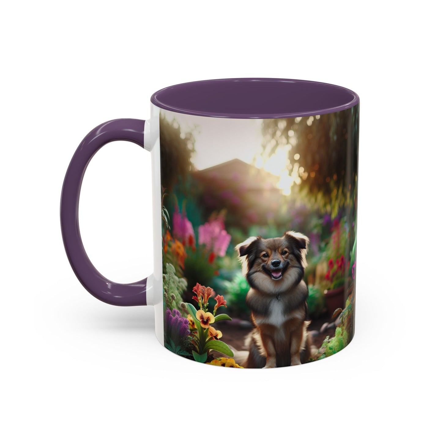 Taza de café con orquídea inca peruana: el regalo perfecto para los amantes de los perros.