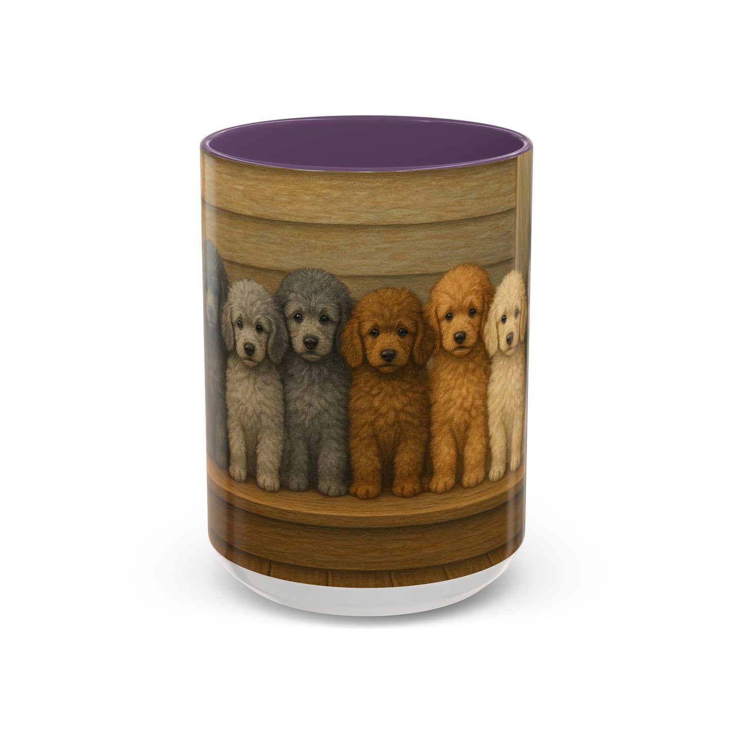 Mug à café décoratif avec motif chiots caniches - Cadeau idéal pour les amoureux des chiens