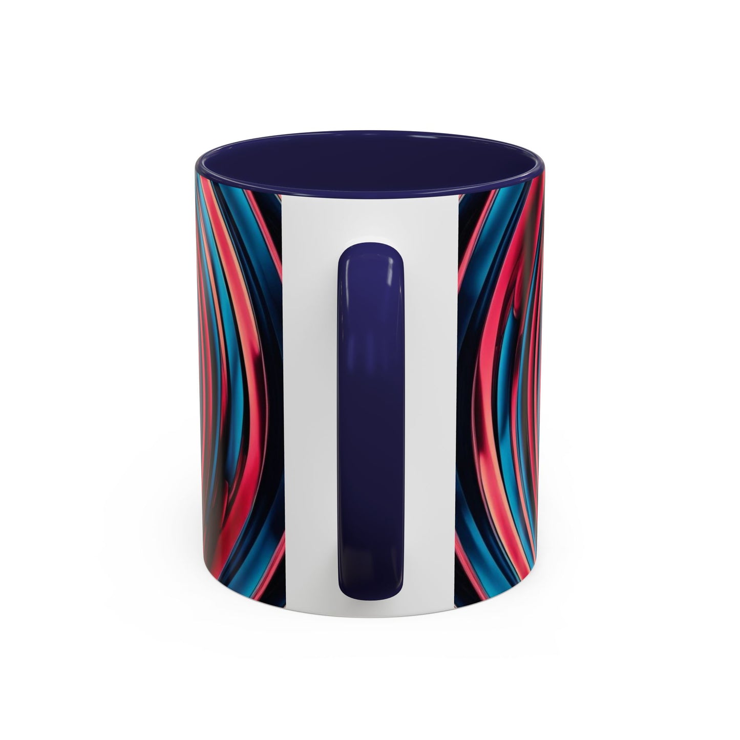 Optical Illusion Accent Mug – Ceramic Coffee Cup